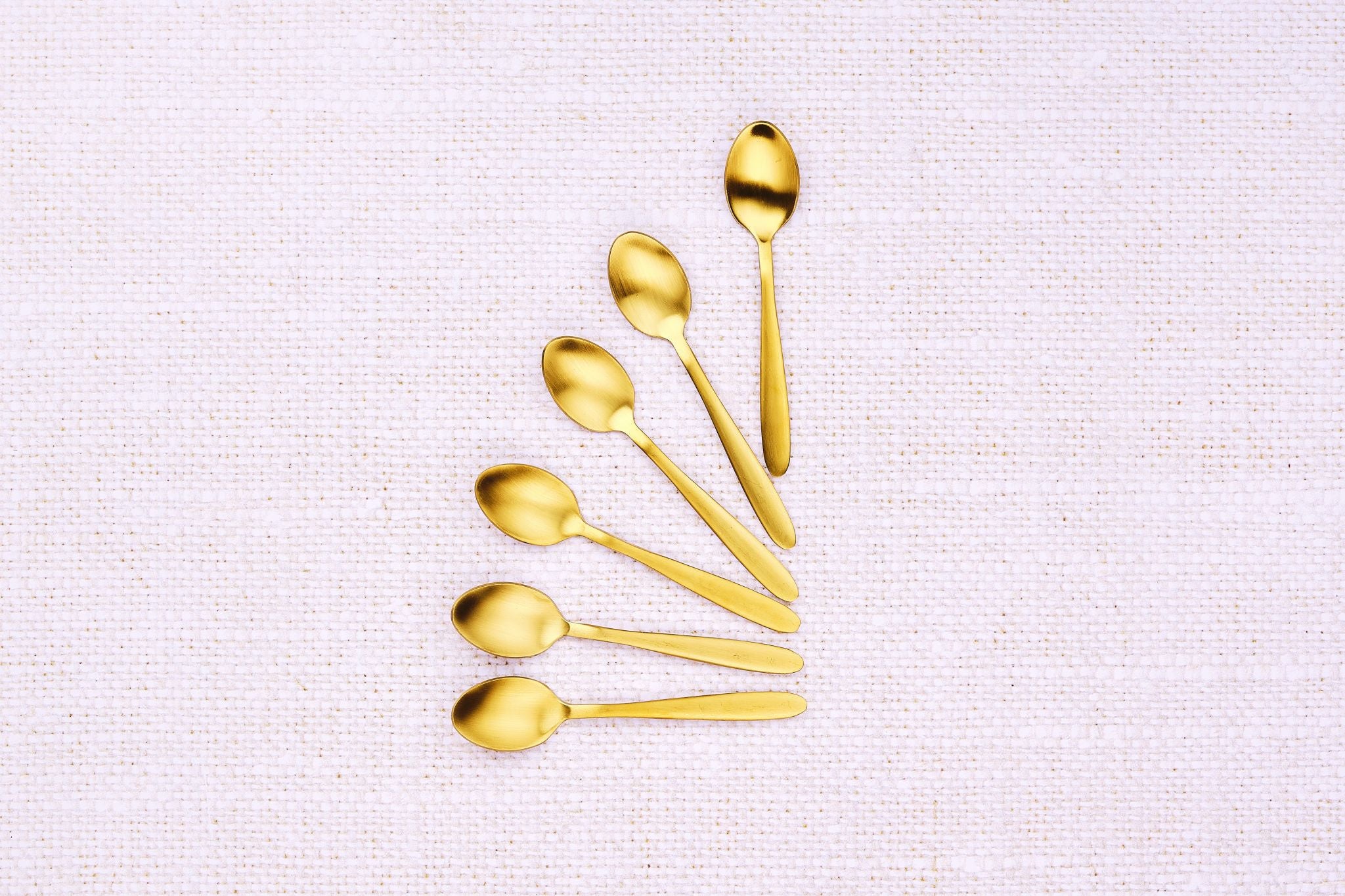 Set mit 6 kleinen Löffel KAJA - 6 tlg. - Gold