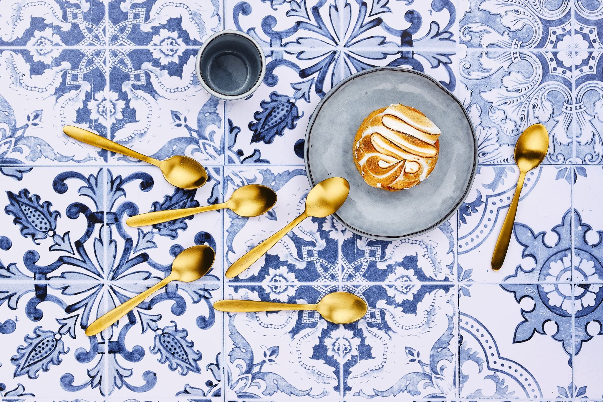 Tea spoon set 6 pieces KAJA - Gold