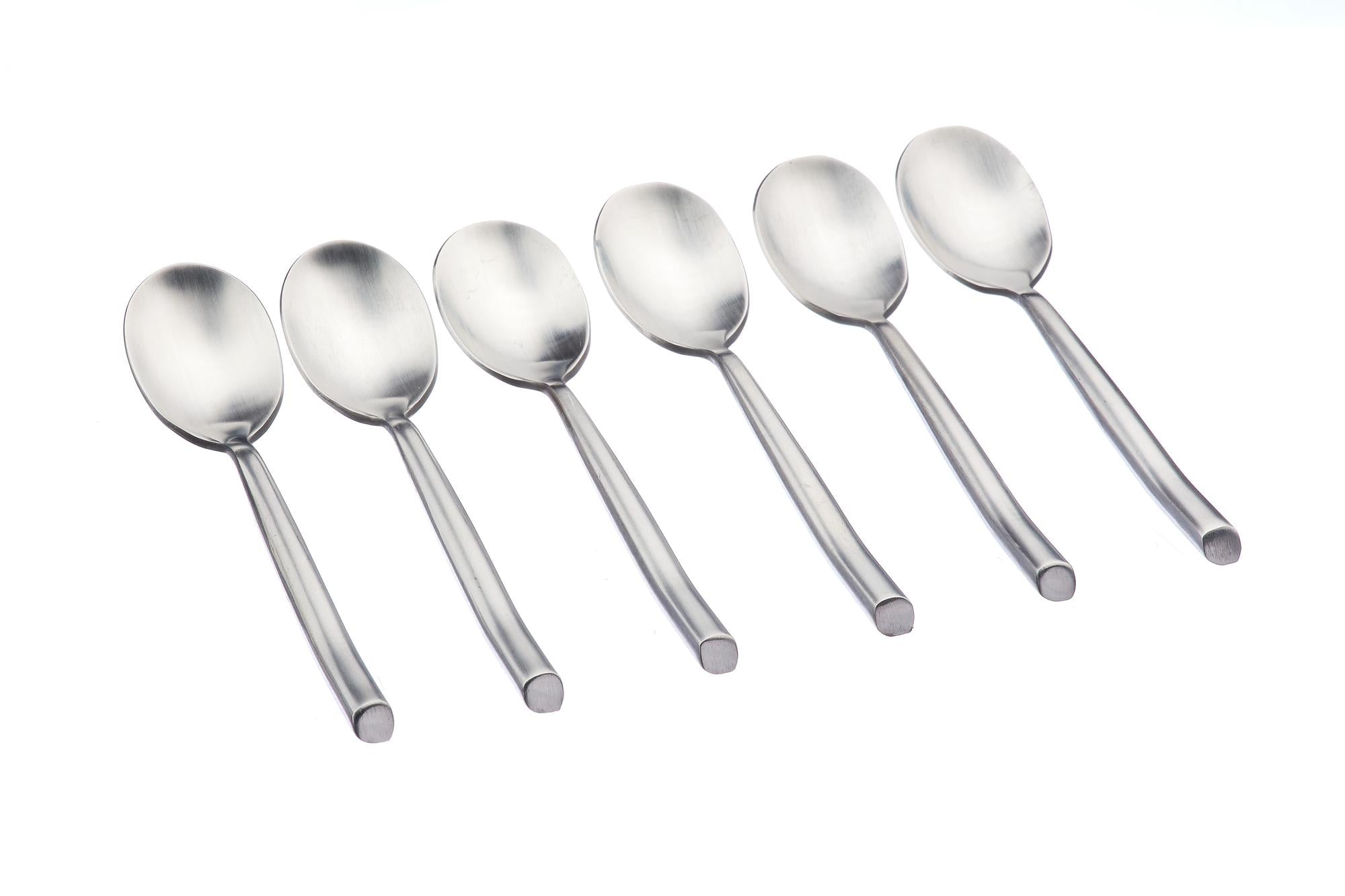 Set mit 6 kleinen Löffel KNUT - 6 tlg. - Silber