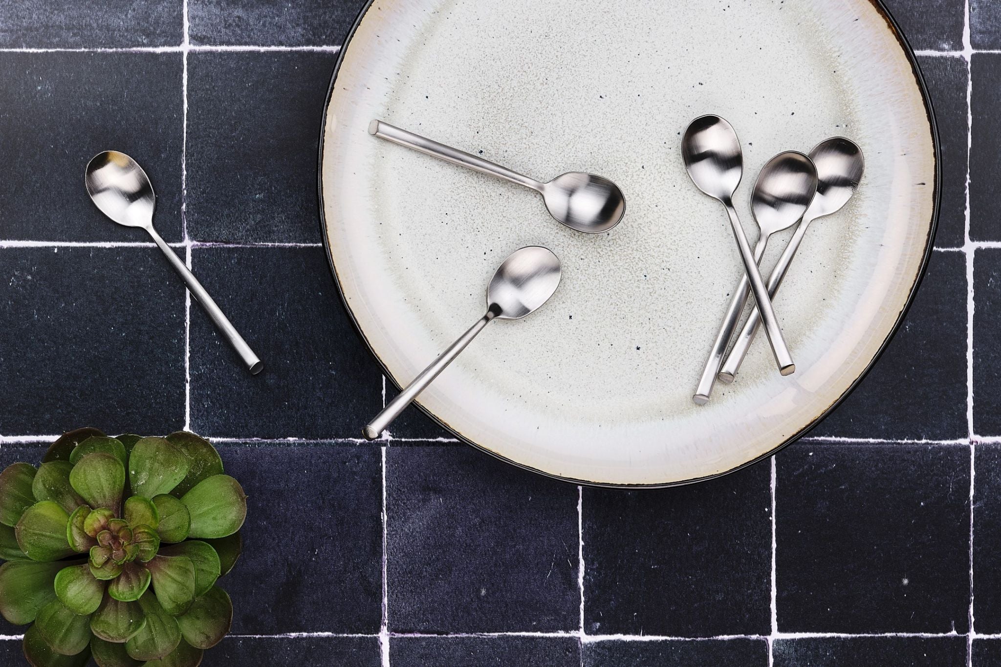 Tea spoon set 6 pieces KNUT - Silver