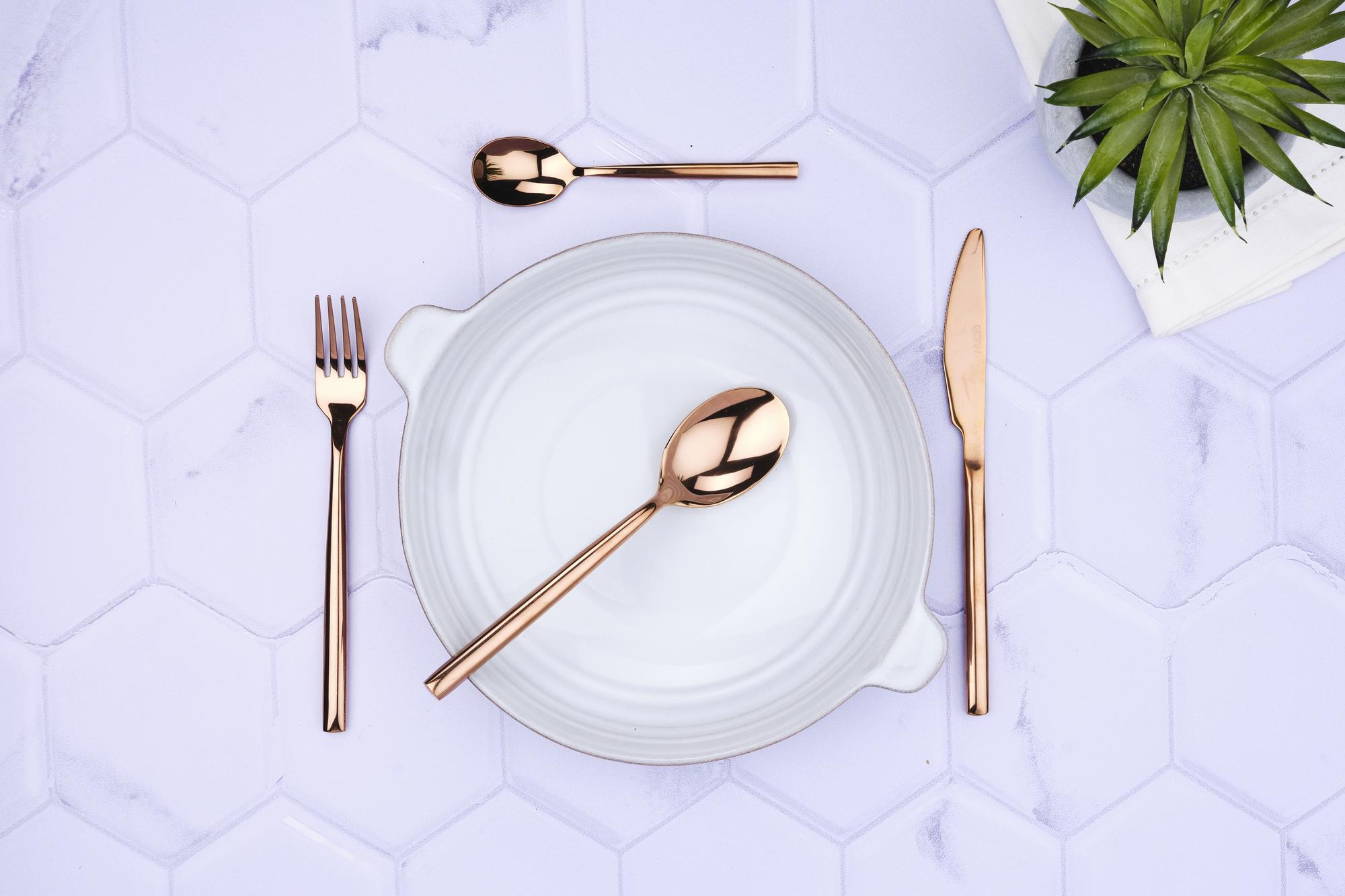 Set mit 6 kleinen Löffel NILS - 6 tlg. - Kupfer