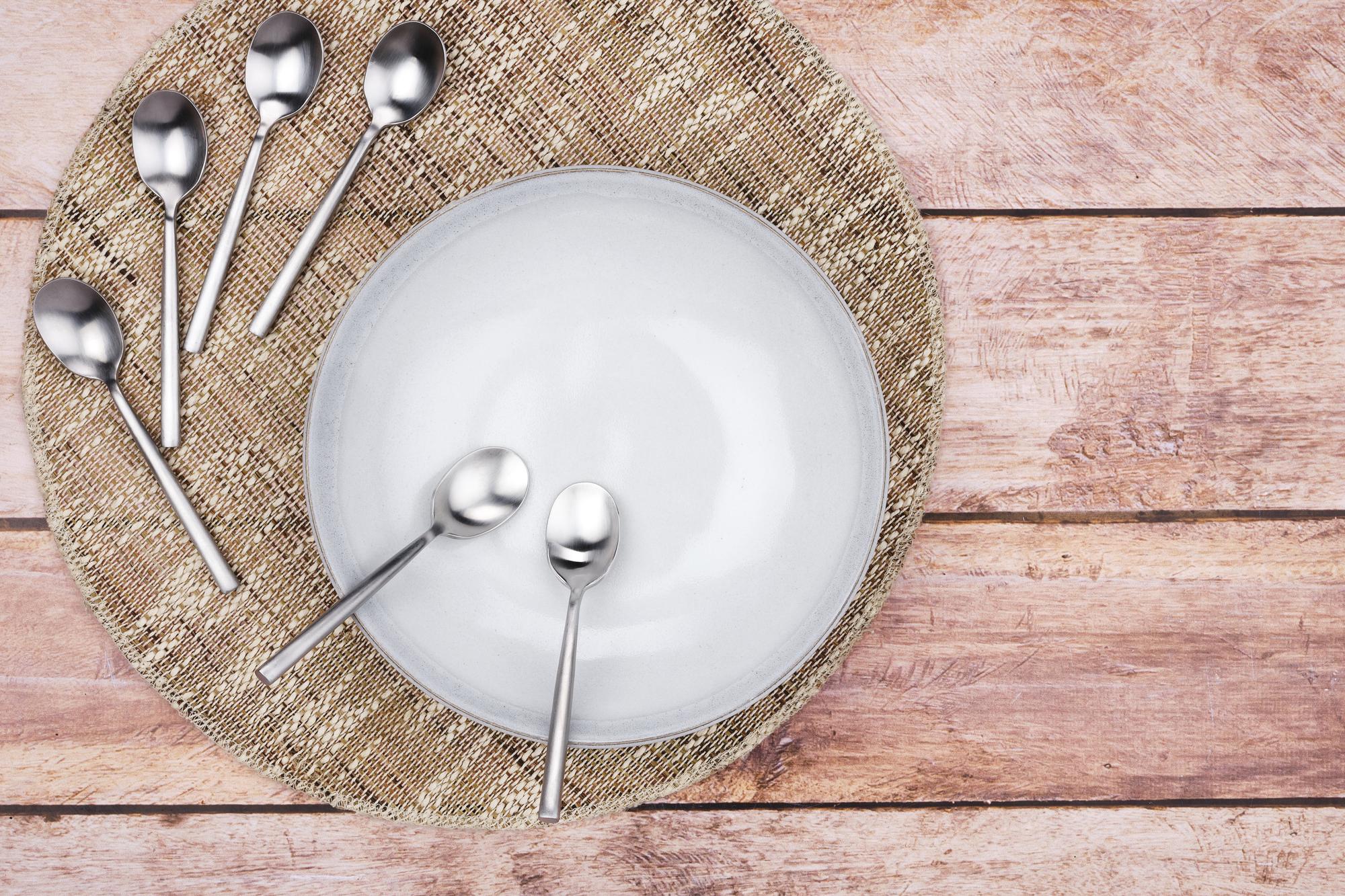 Set mit 6 kleinen Löffel NILS - 6 tlg. - Silber