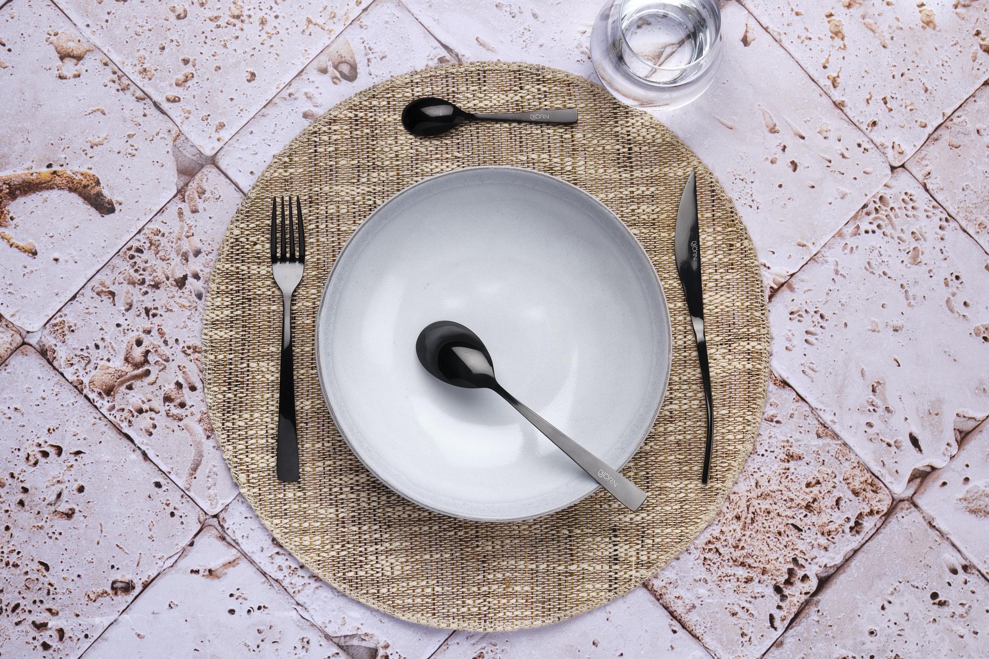 Set mit 6 kleinen Löffel OGLU - 6 tlg. - Schwarz