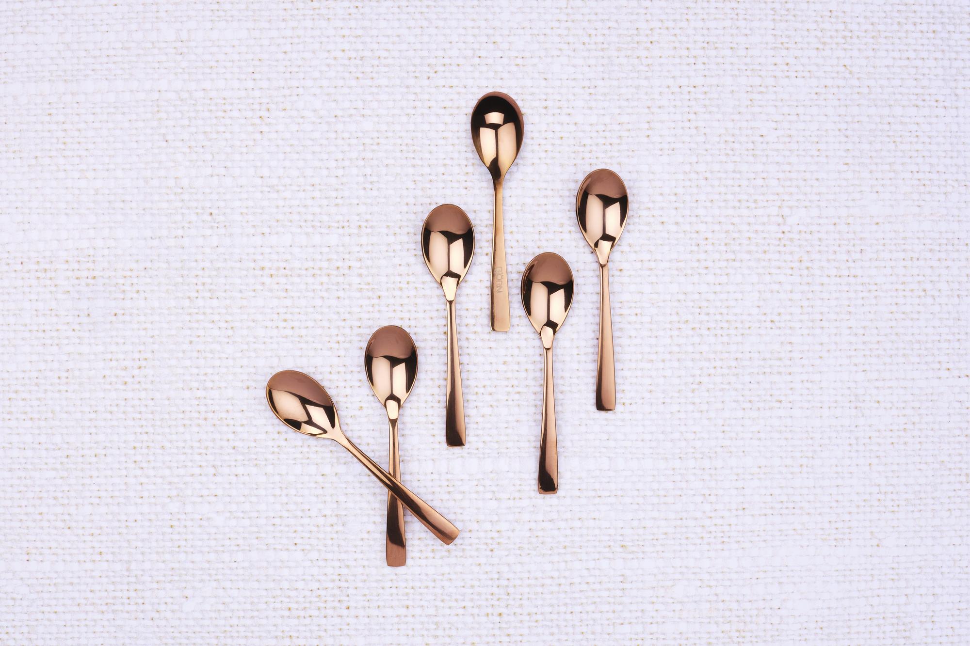 Set mit 6 kleinen Löffel OGLU - 6 tlg. - Kupfer