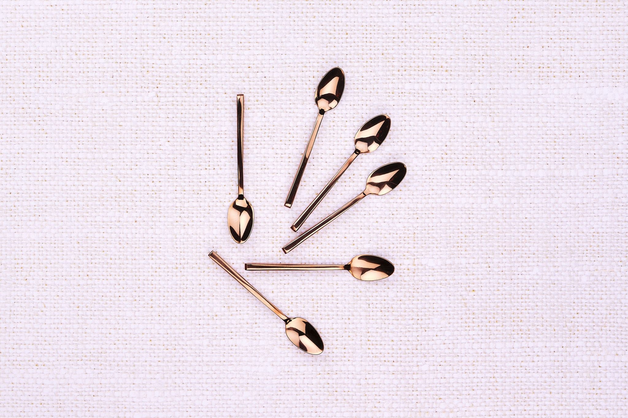 Set mit 6 kleinen Löffel OLAF - 6 tlg. - Kupfer