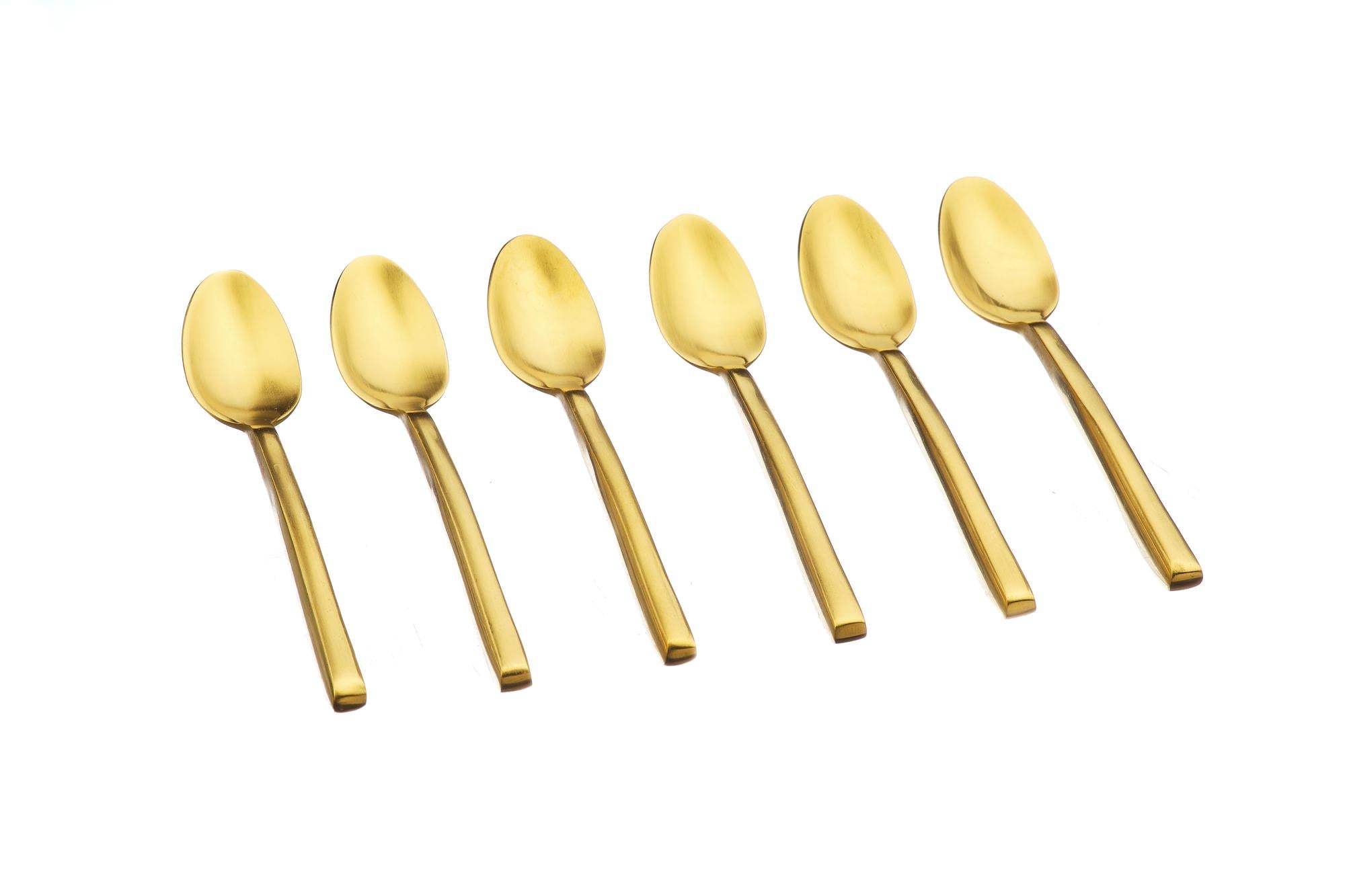 Set mit 6 kleinen Löffel OLAF - 6 tlg. - Gold