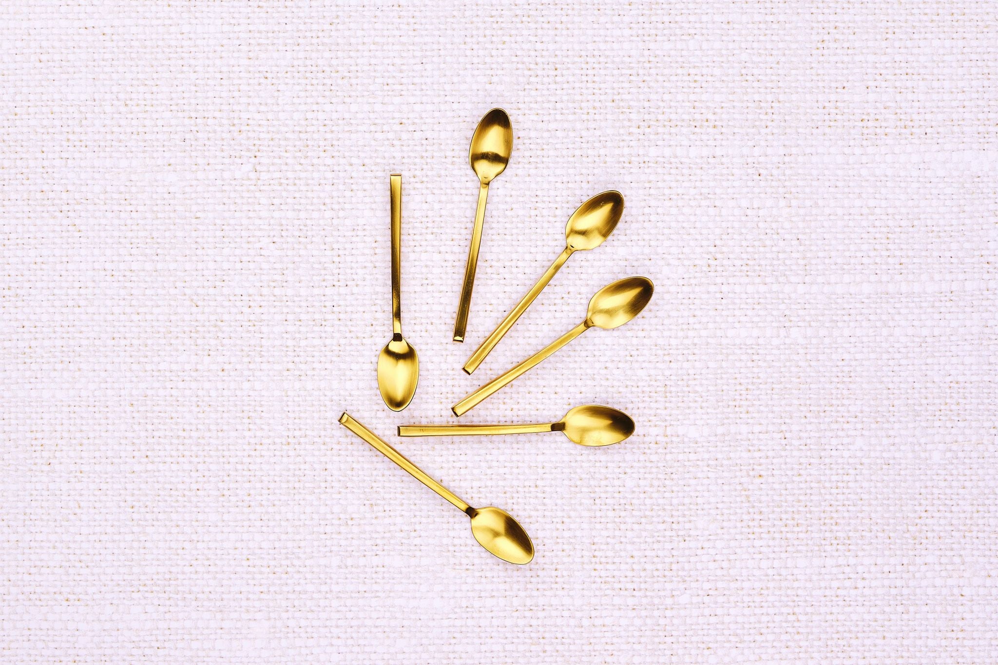 Set mit 6 kleinen Löffel OLAF - 6 tlg. - Gold