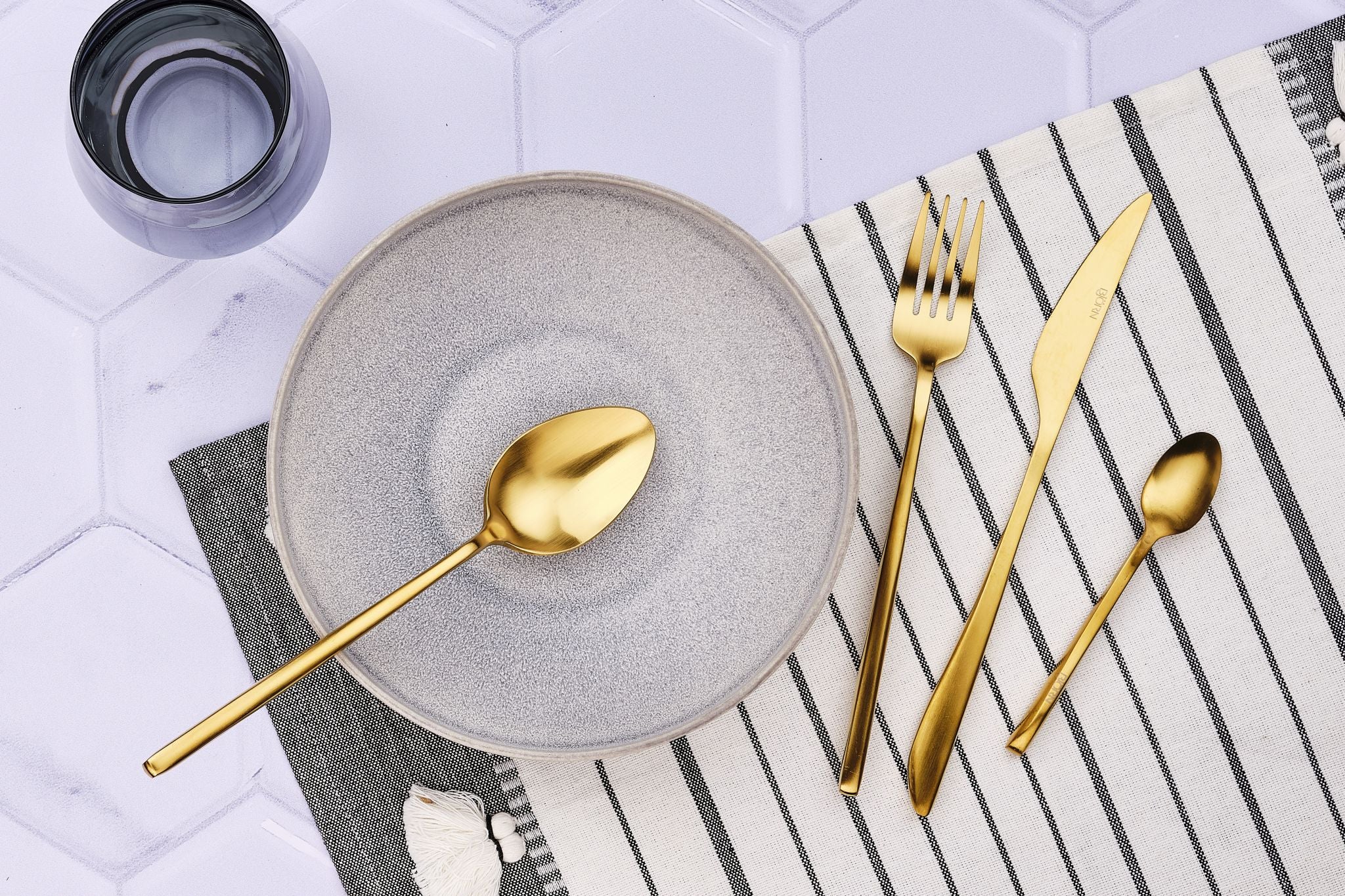 Tea spoon set 6 pieces OLAF - Gold