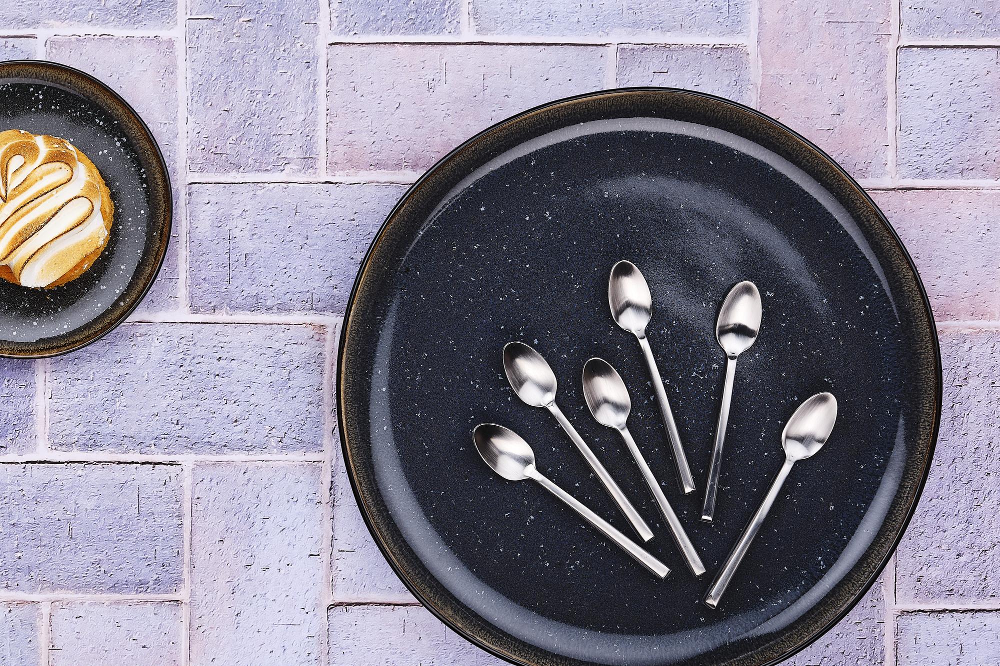 Set mit 6 kleinen Löffel OLAF - 6 tlg. - Silber