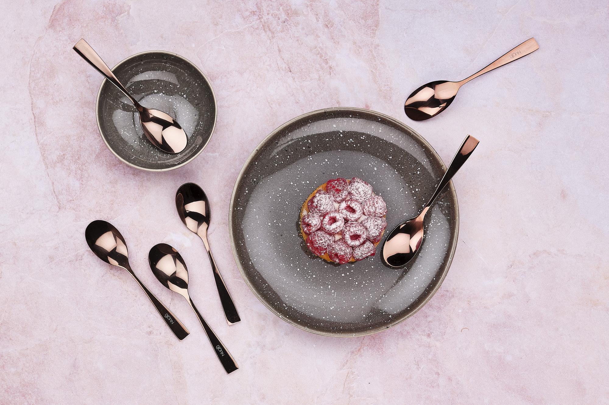 Set mit 6 kleinen Löffel SVEN - 6 tlg. - Kupfer