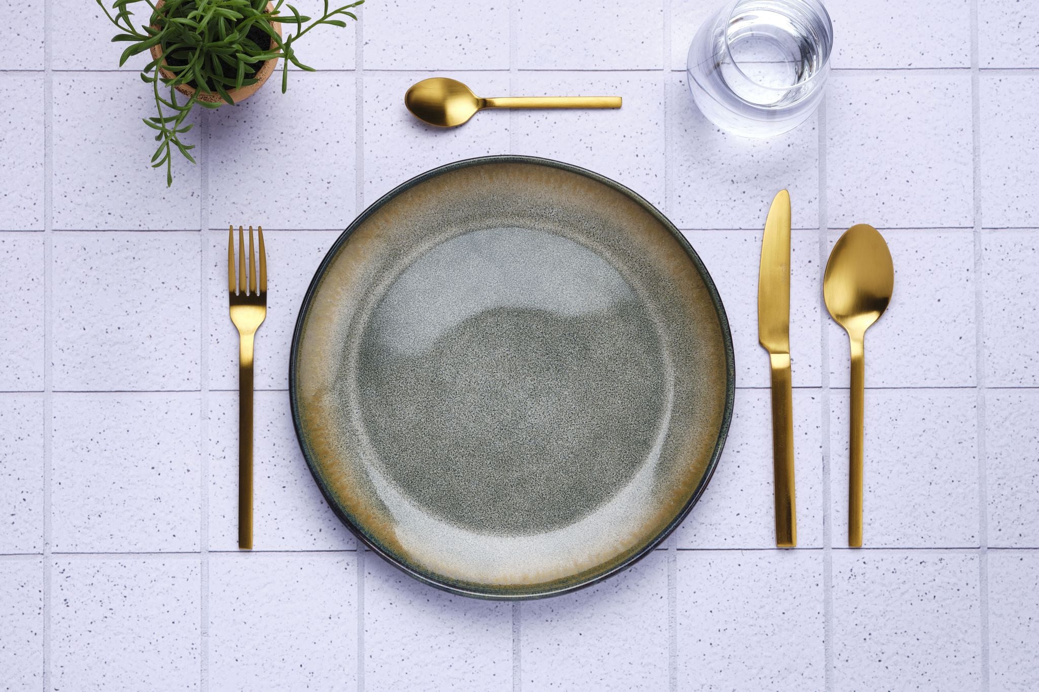 Tea spoon set 6 pieces TELMO - Gold