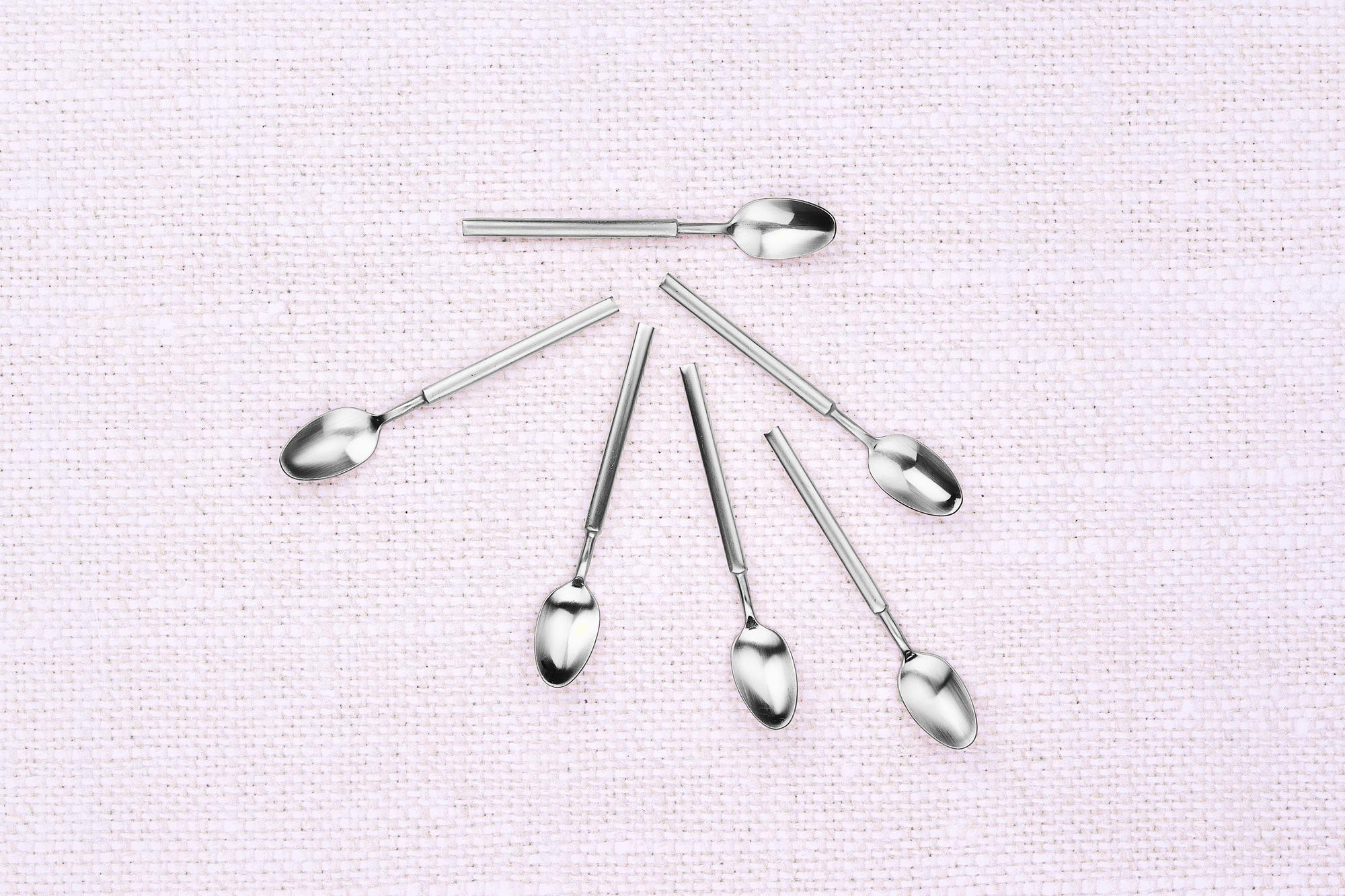 Set mit 6 kleinen Löffel VIGGO - 6 tlg. - Silber