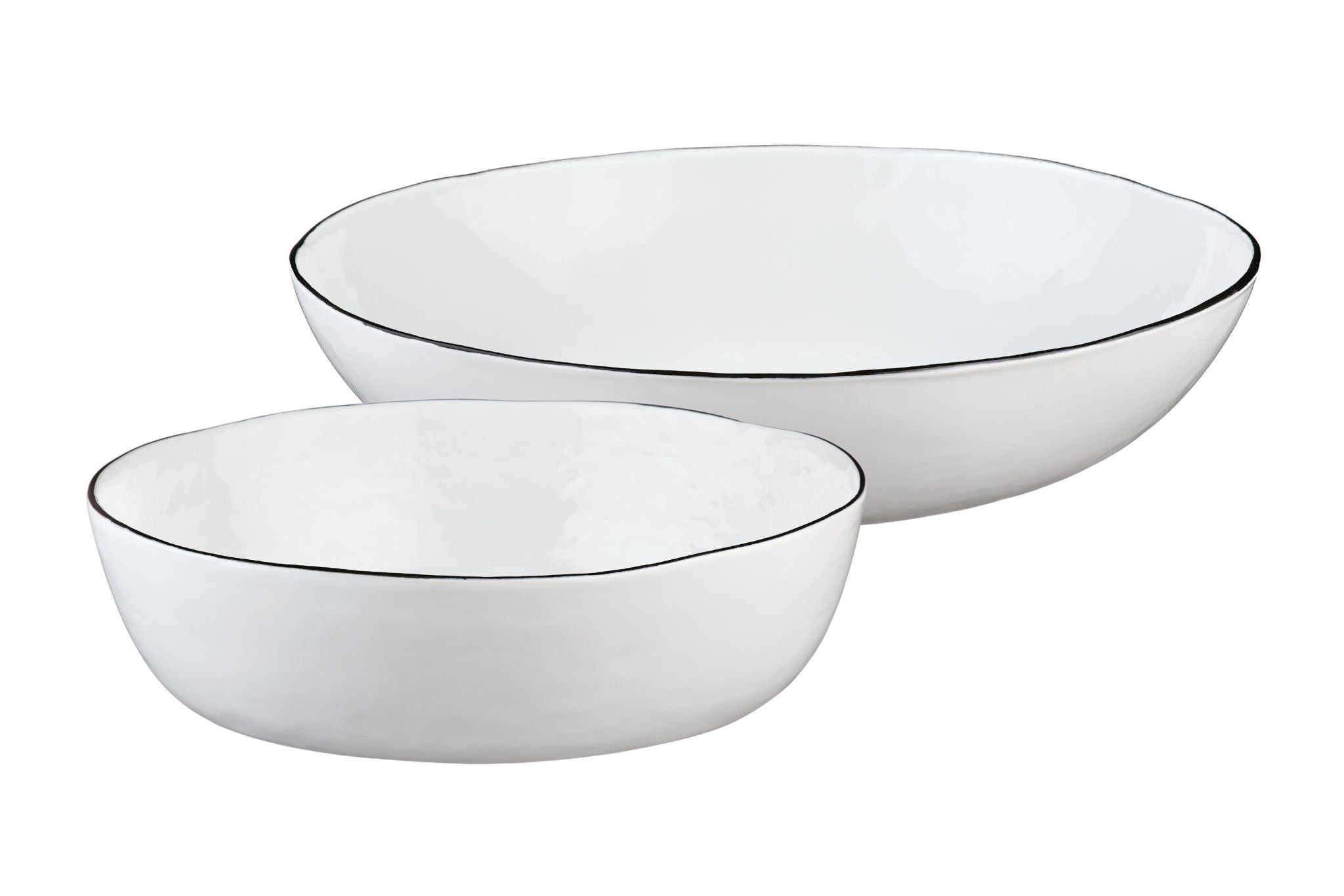 Fruchtschale PURE Ø29cm + Ø33,5cm - 2 tlg. - Weiss