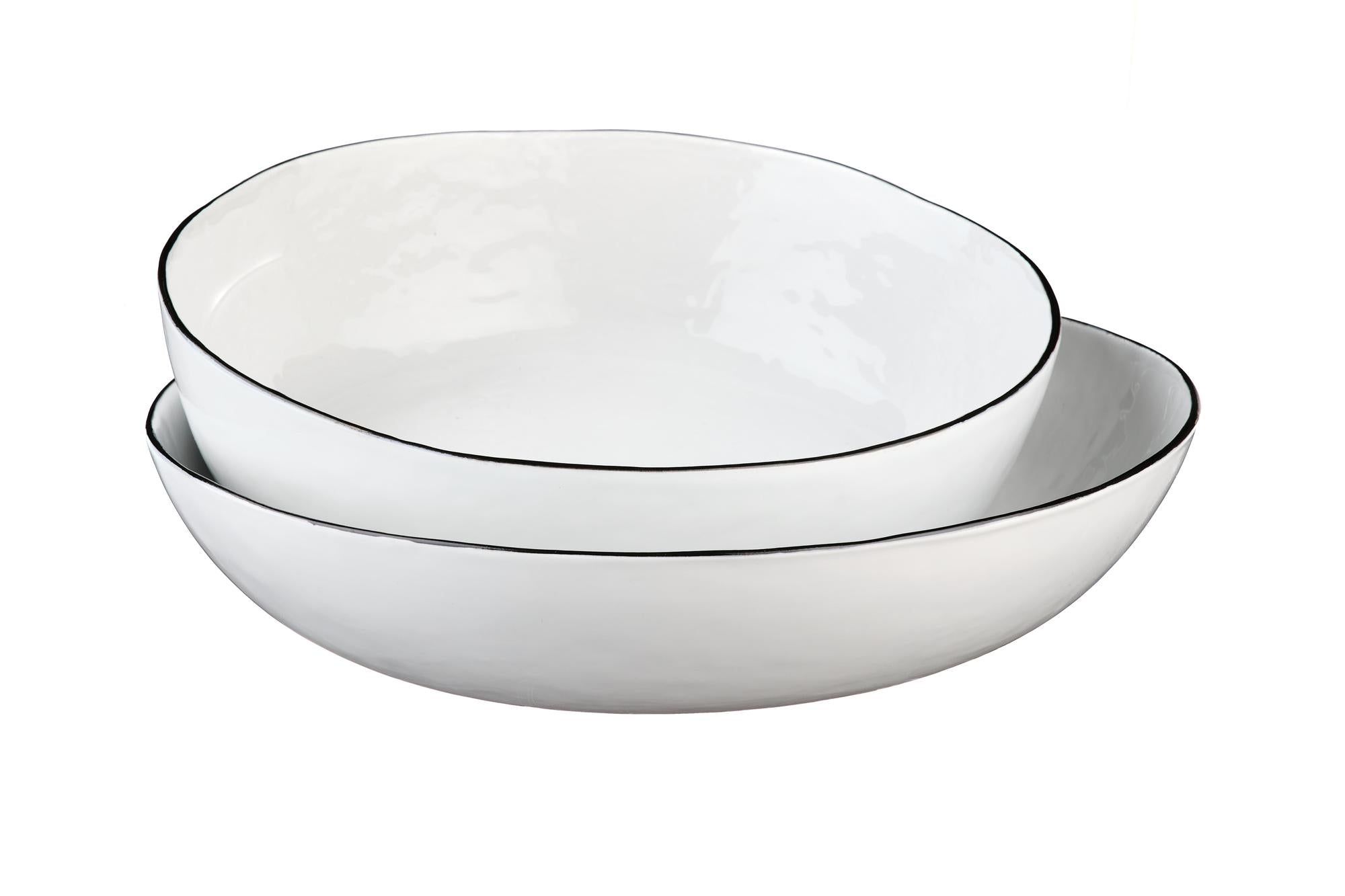 Fruchtschale PURE Ø29cm + Ø33,5cm - 2 tlg. - Weiss