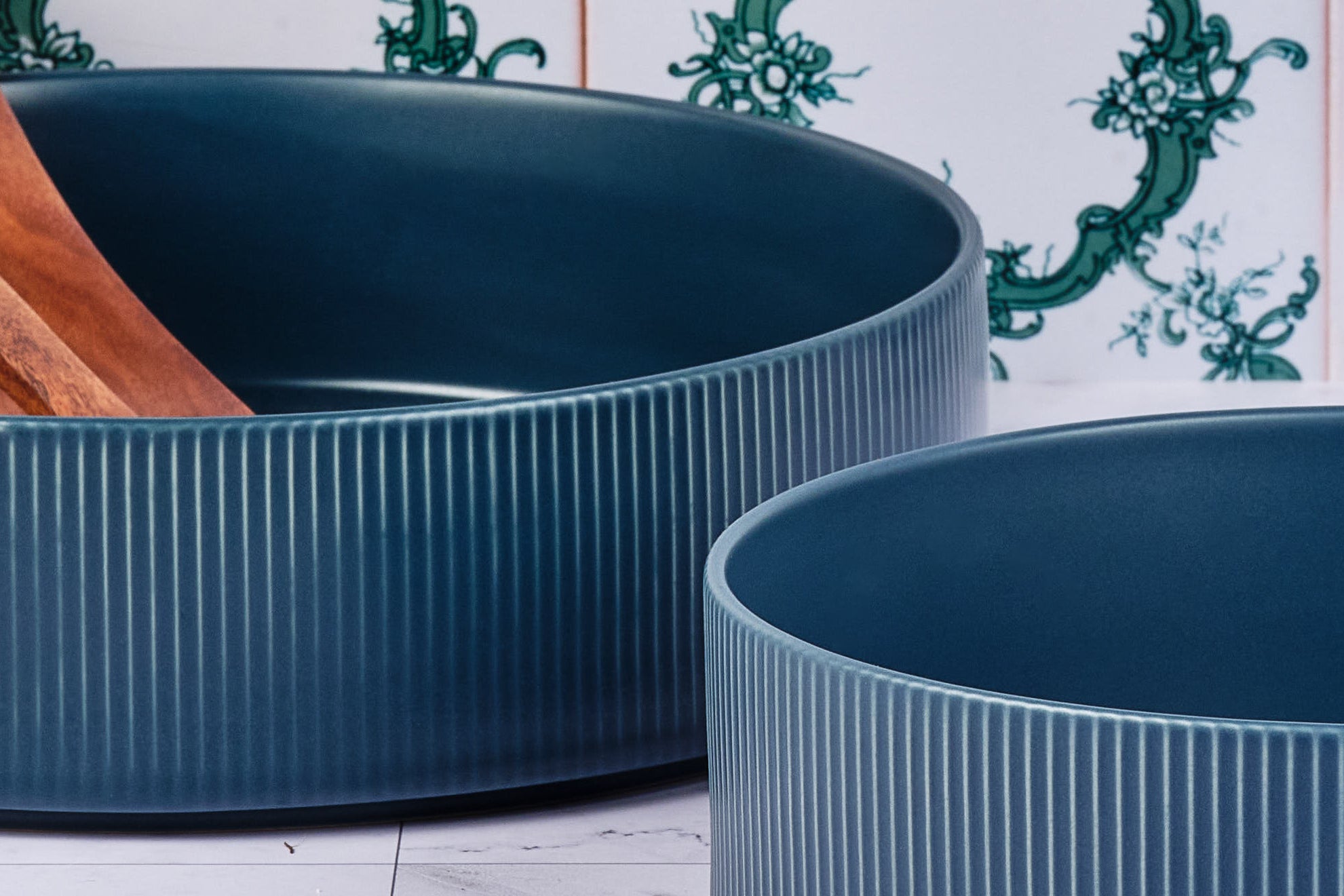 Salatschüssel SCANDI Ø21,5cm + Ø27,5cm - 2 tlg. - Navy