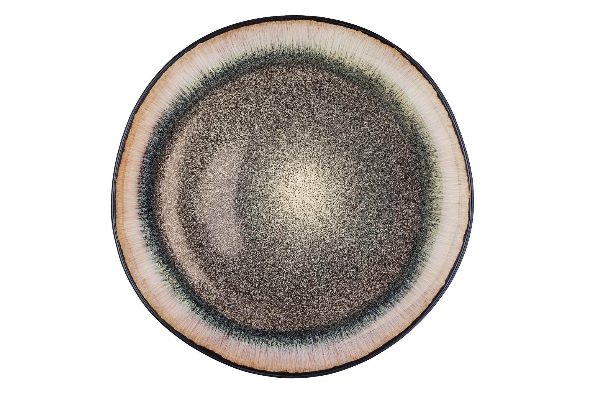 Servierplatten IRIS Ø32cm - 2 tlg. - Wildbraun