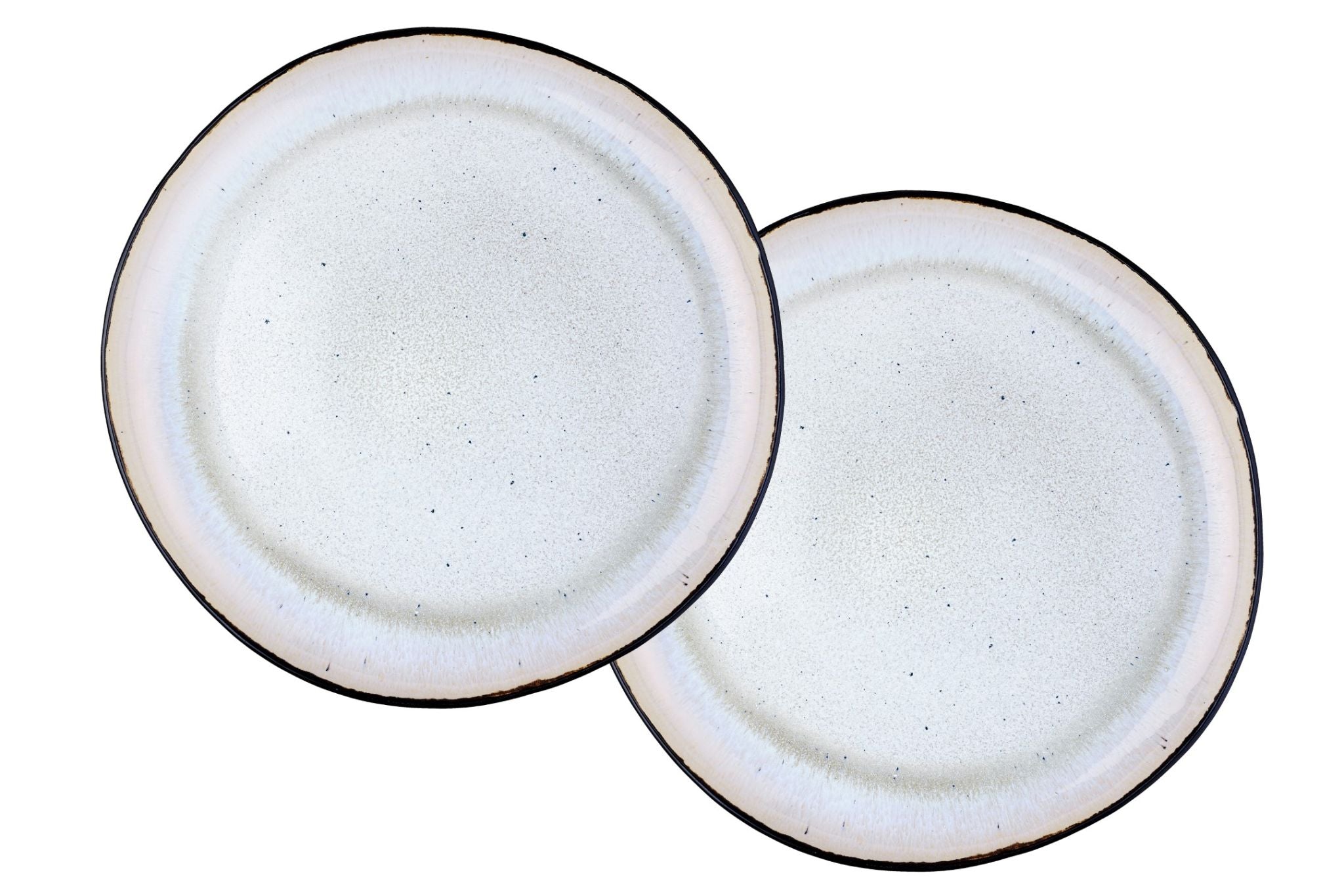 Servierplatten IRIS Ø32cm - 2 tlg. - Elfenbeinweiss