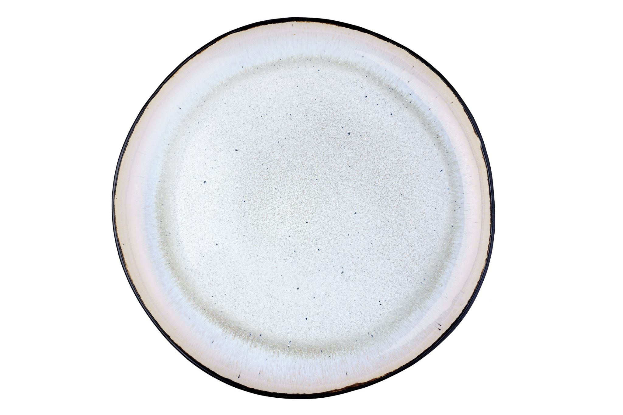 Plateau de service IRIS Ø32cm - 2 pièces - Blanc ivoire