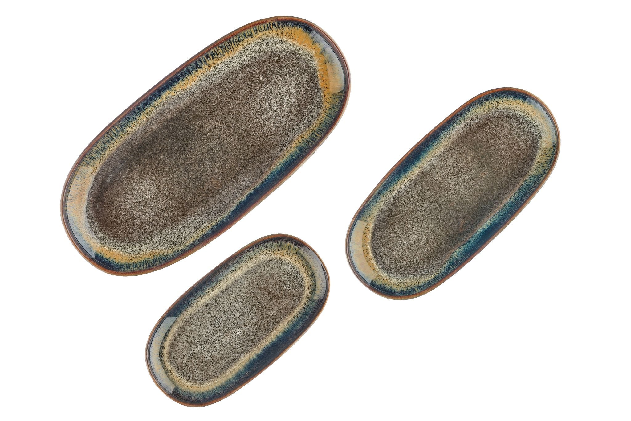 Servierplatten GENESIS - 3 tlg. - Basalt