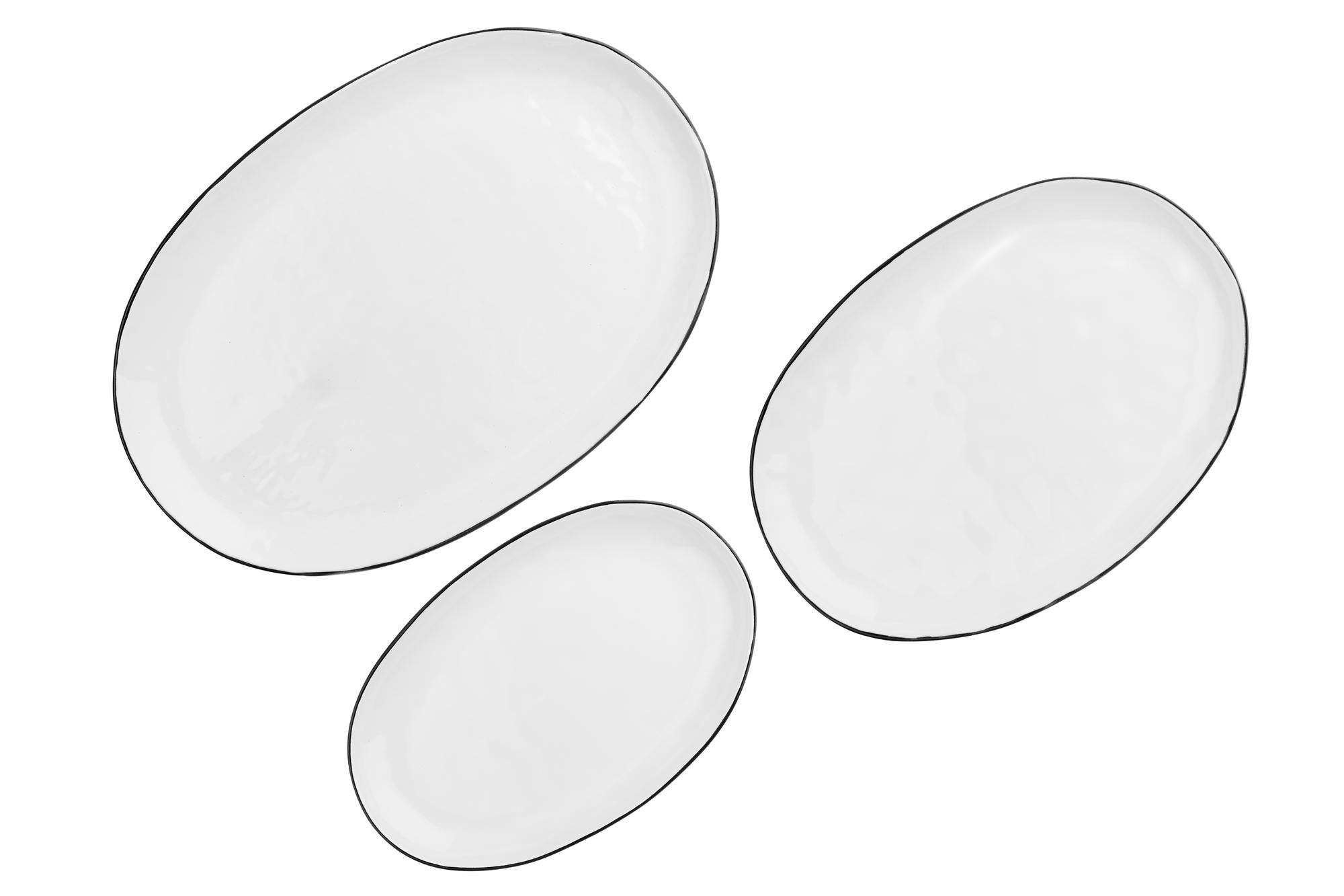 Servierplatten PURE - 3 tlg. - Weiss