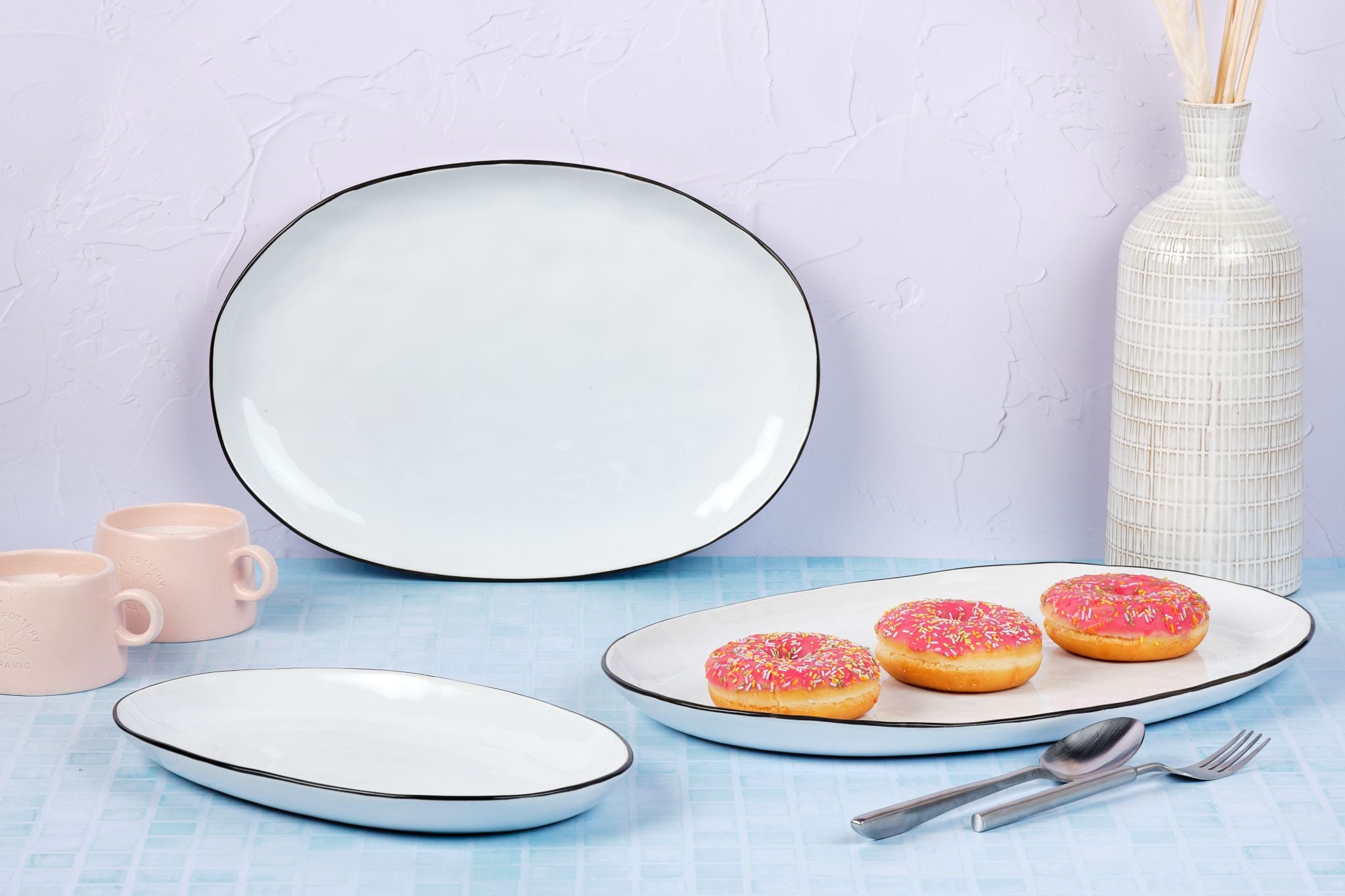 PURE serving tray - 3 pieces - Snow White