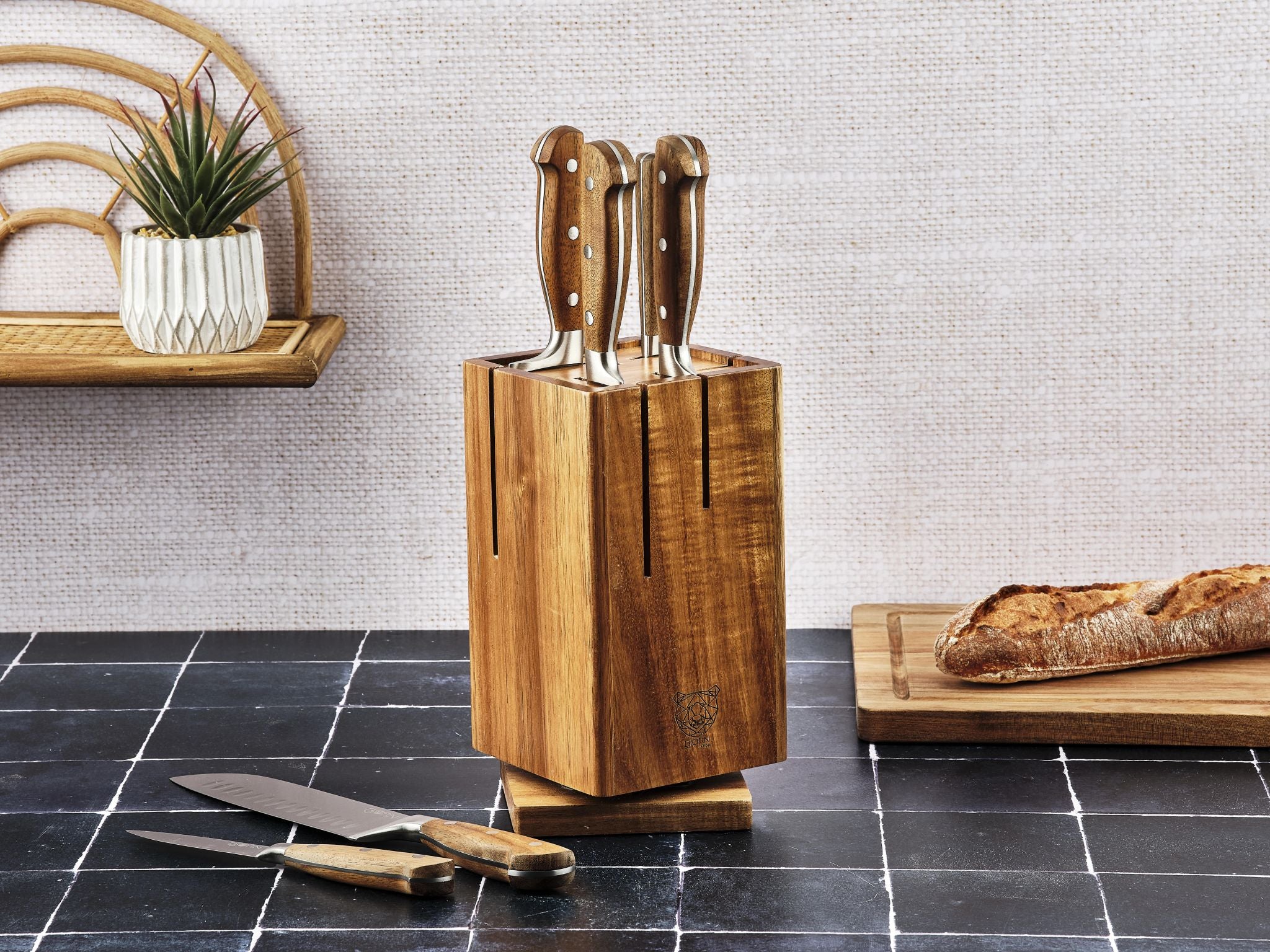 Ceppo coltelli da cucina JAKOB SKAGEN - 7 pezzi