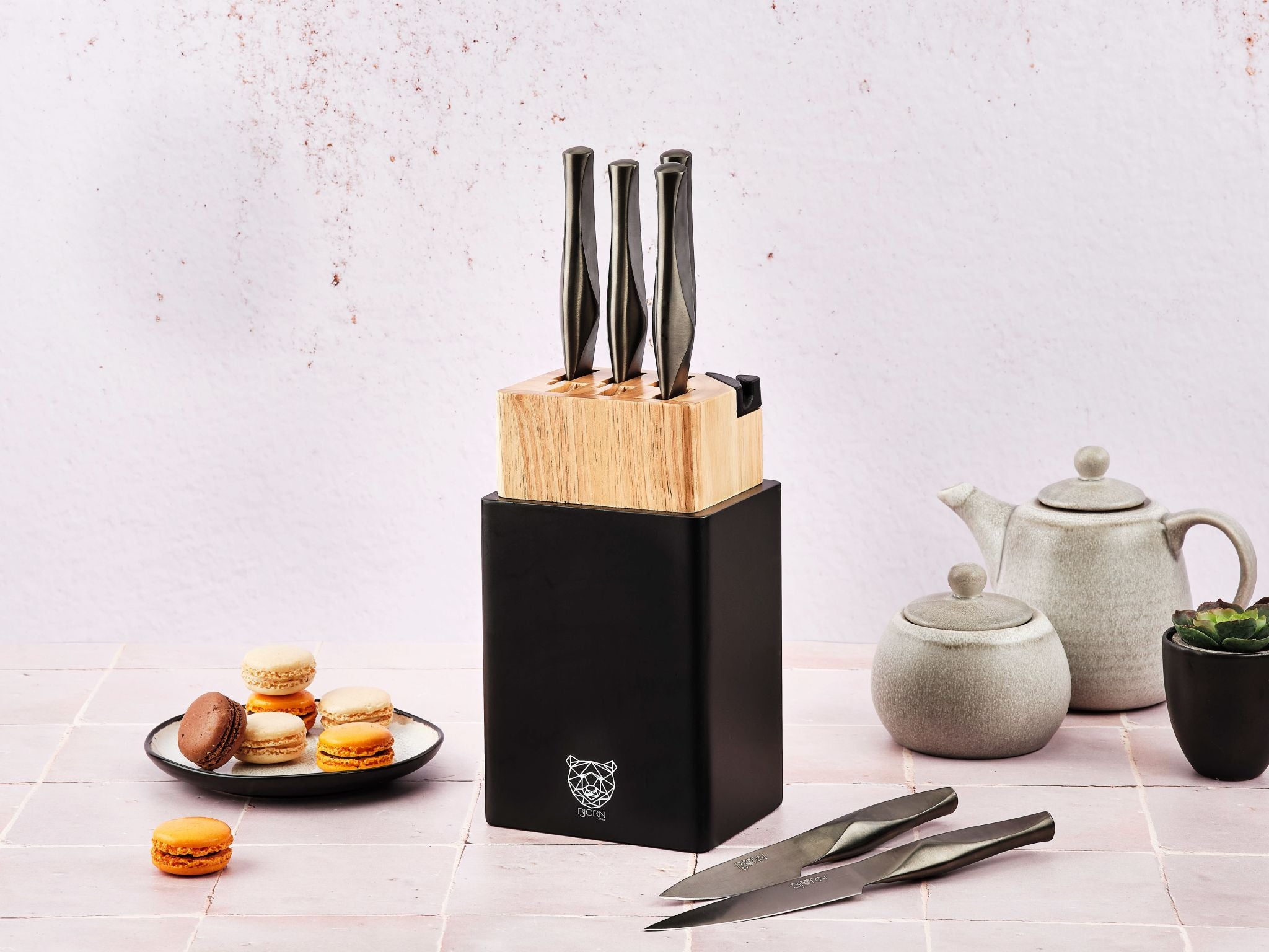 Ceppo coltelli da cucina LARUS PORVOO - 8 pezzi