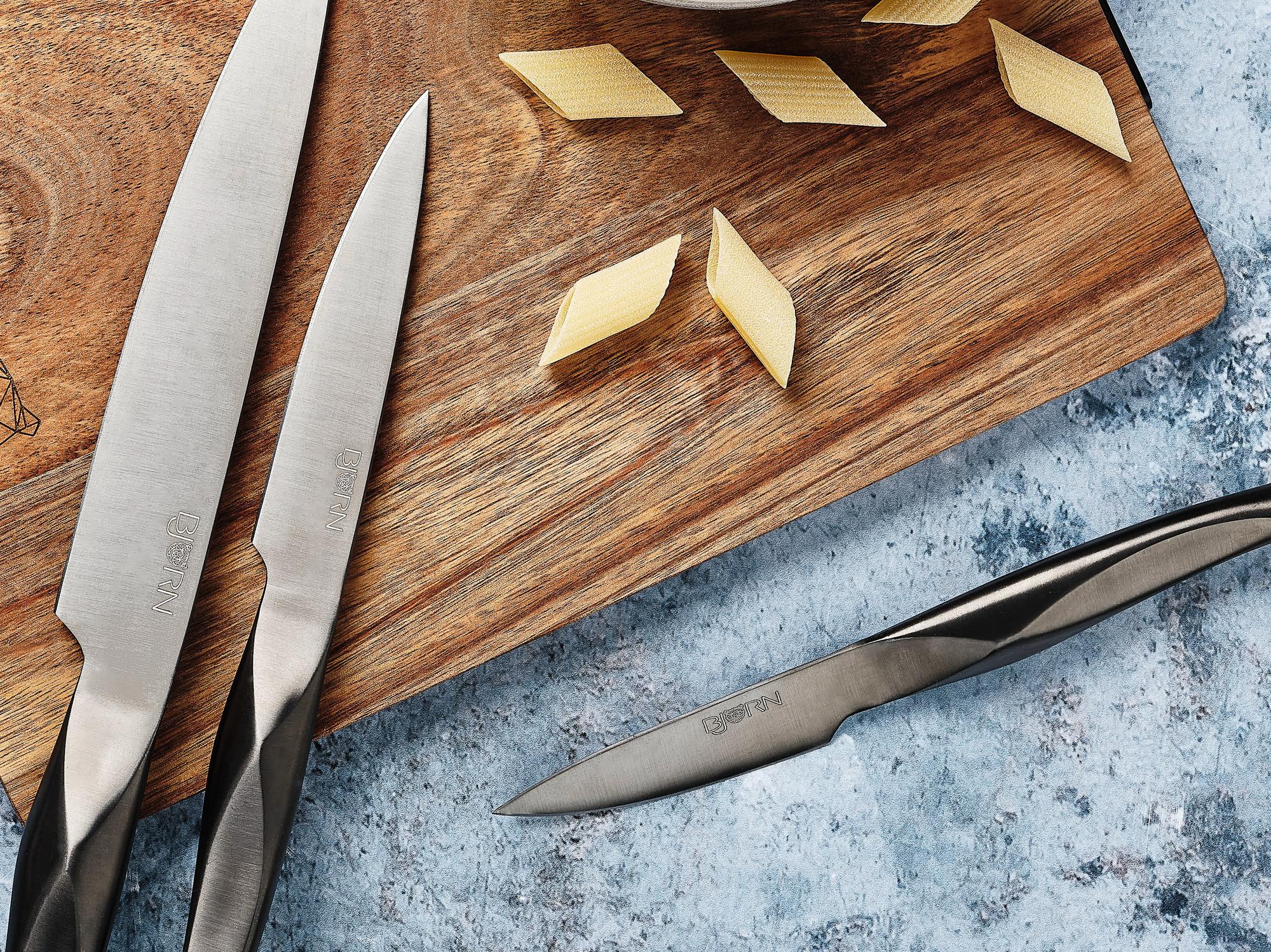 Küchenmesserblock-Set LARUS VANTAA - 7 tlg. - Braun