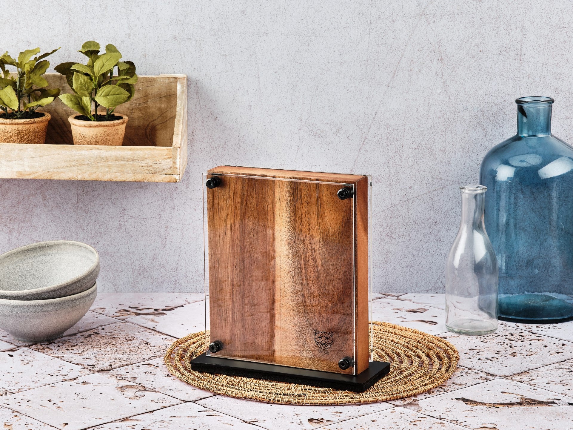 magnetischer Universal-Messerblock RAUMA - 1 tlg. - Braun