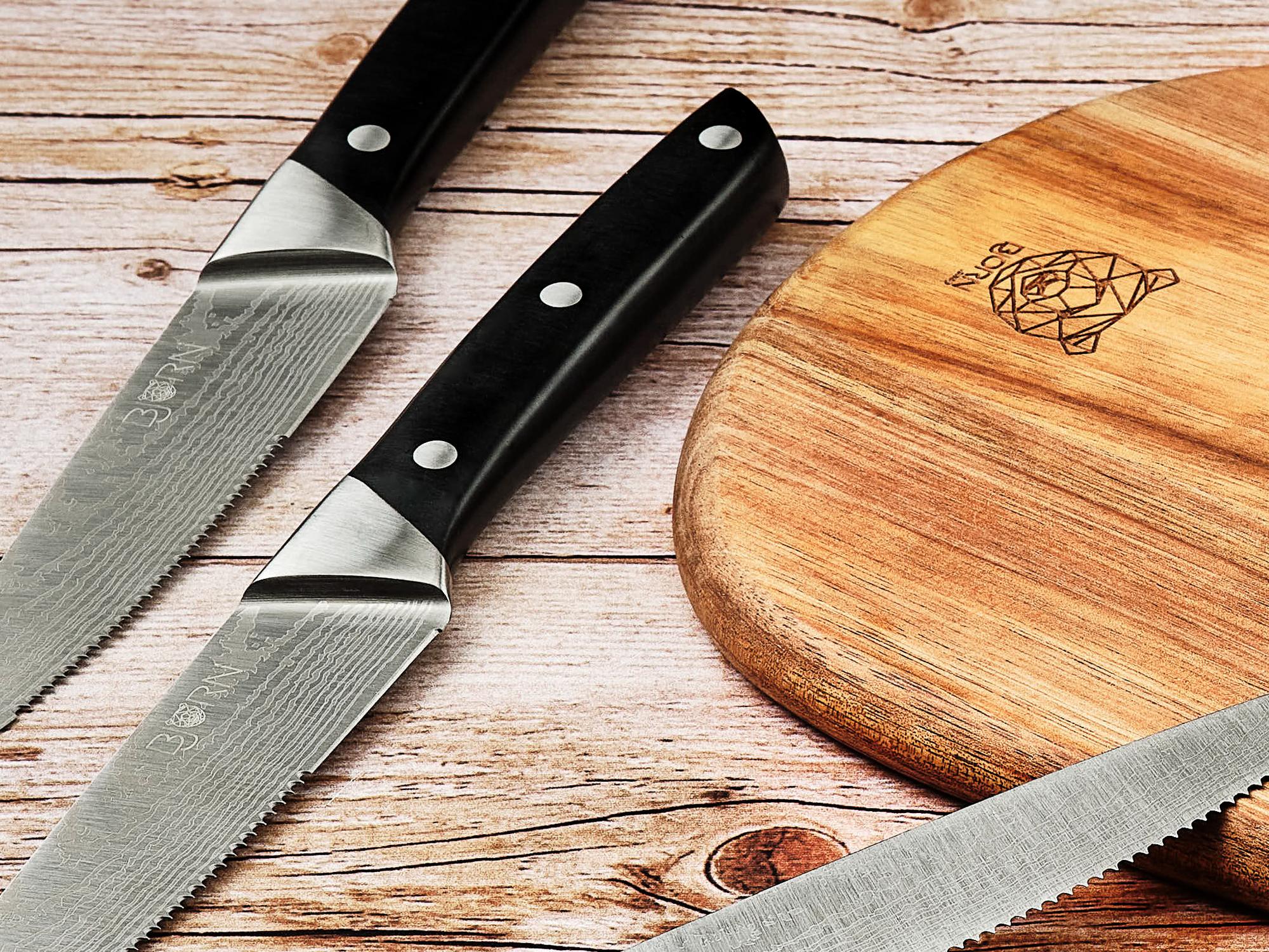 Steakmesser-Set ERLING - 6 tlg. - Silber