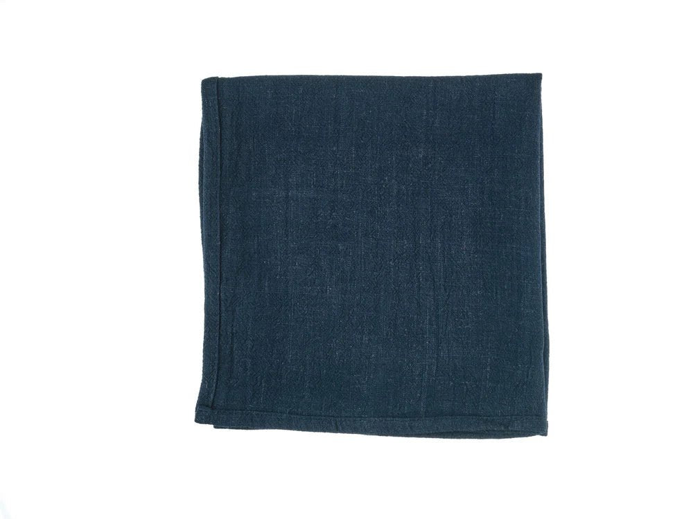 Tischserviette - Leinen & Baumwolle - 6 tlg. - Blau/Grau