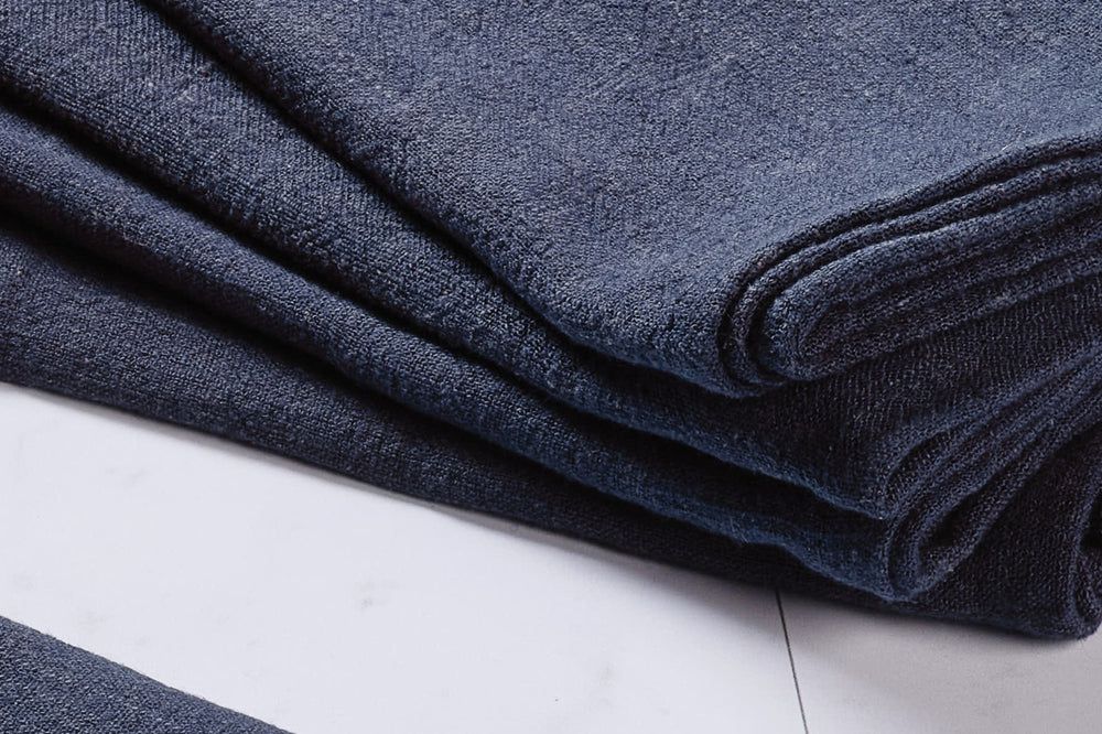 Tovagliolo - 6 pezzi - Lino e cotone blu notte