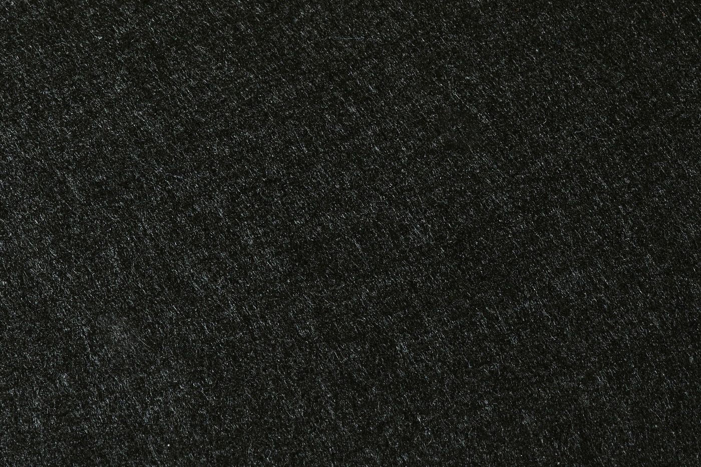 Tischset "oval" - recycelter Filz - 6 tlg. - Schwarz