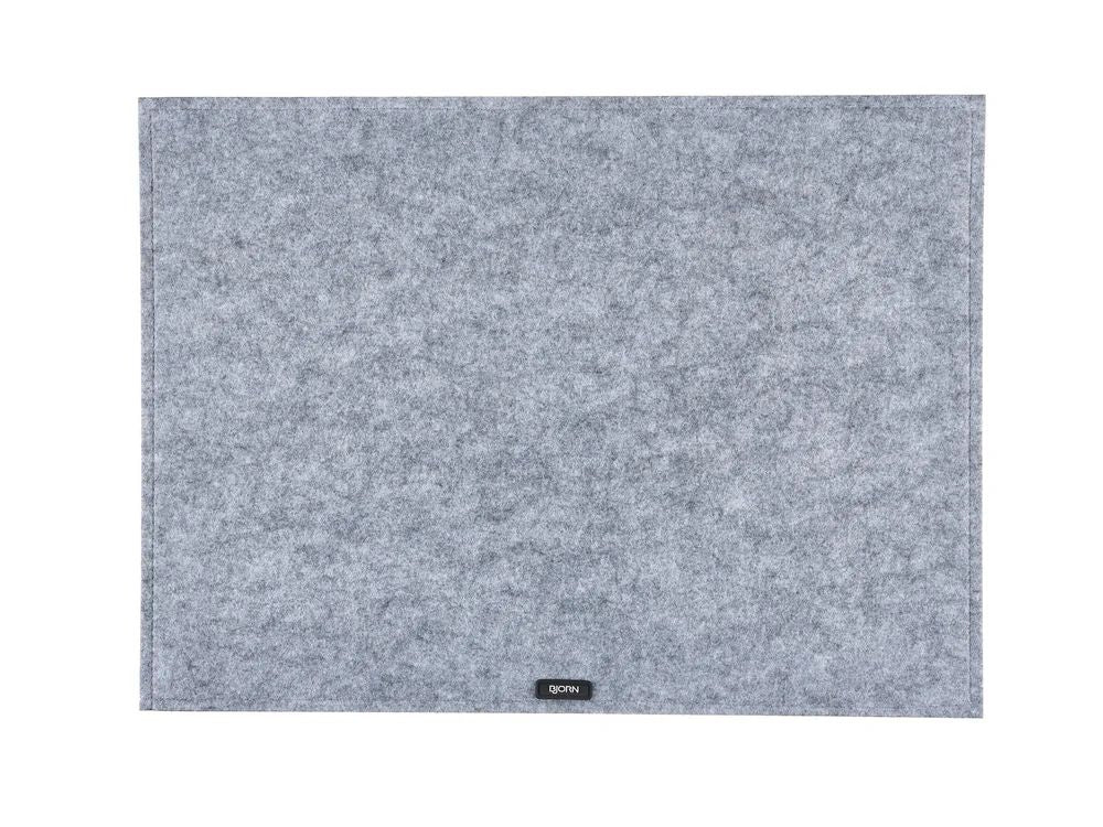 Rectangular placemat - 6 pieces - Gray recycled felt