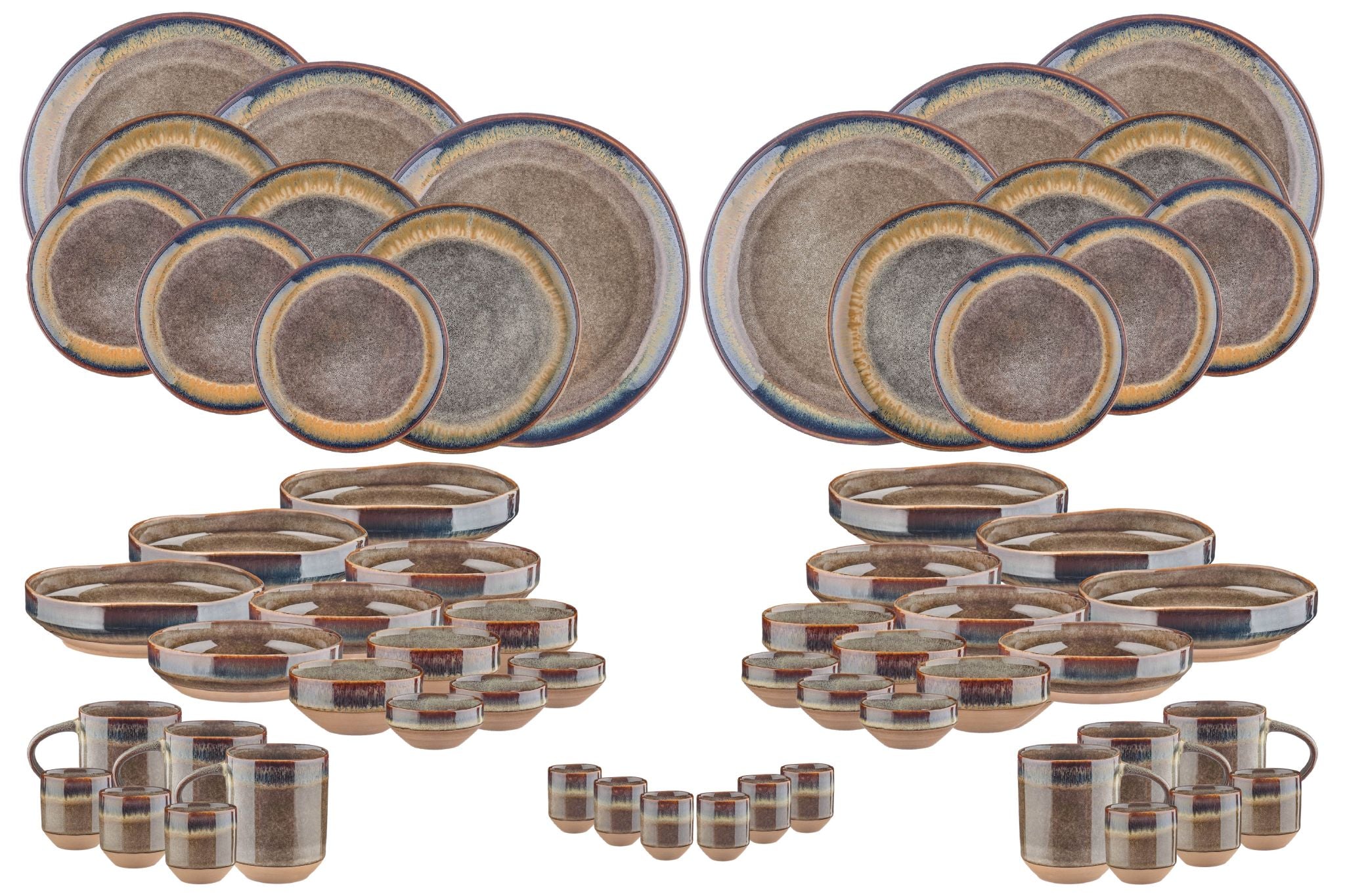 Geschirr-Set GENESIS - 60 tlg. - Basalt