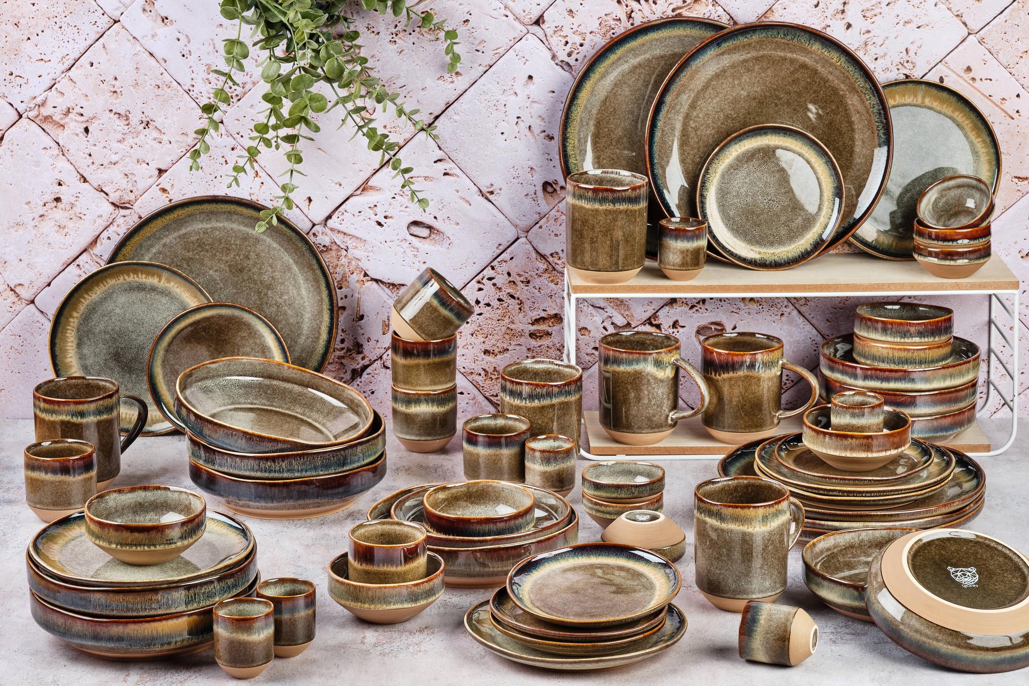 Geschirr-Set GENESIS - 60 tlg. - Basalt