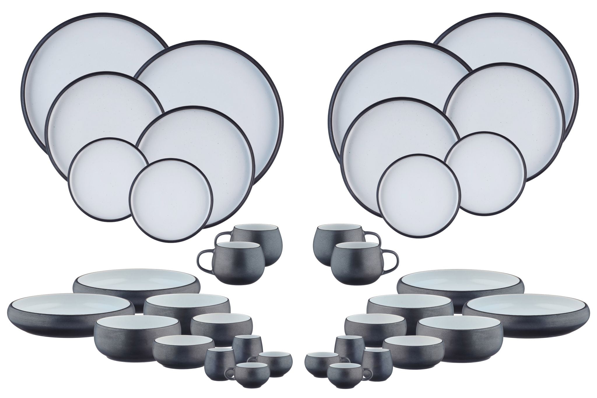 Geschirr-Set GOURMET - 36 tlg. - Onyx