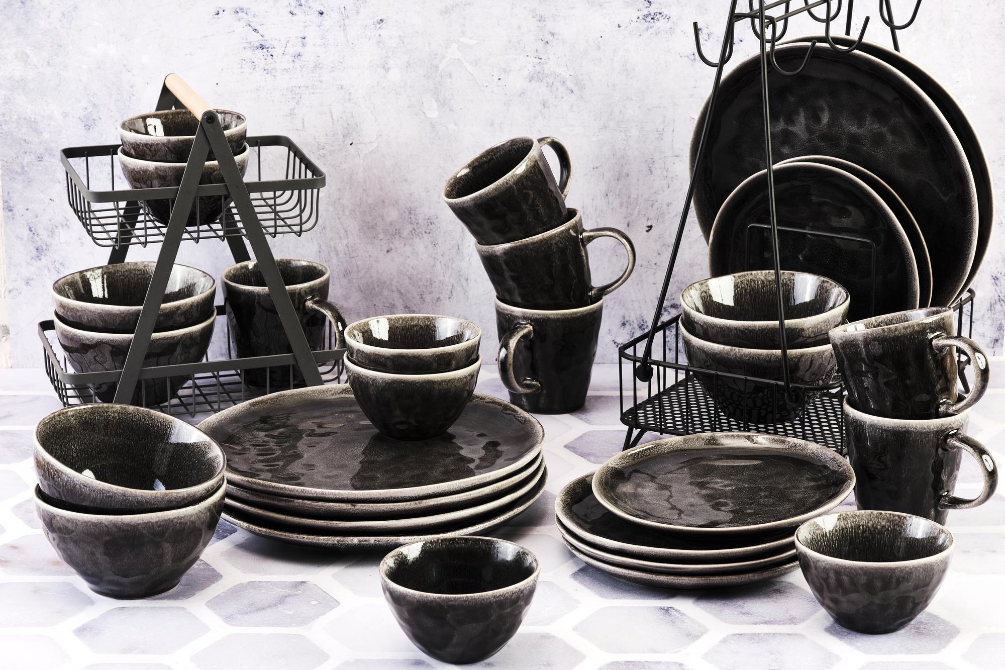 Geschirr-Set MOON - 30 tlg. - Tinte