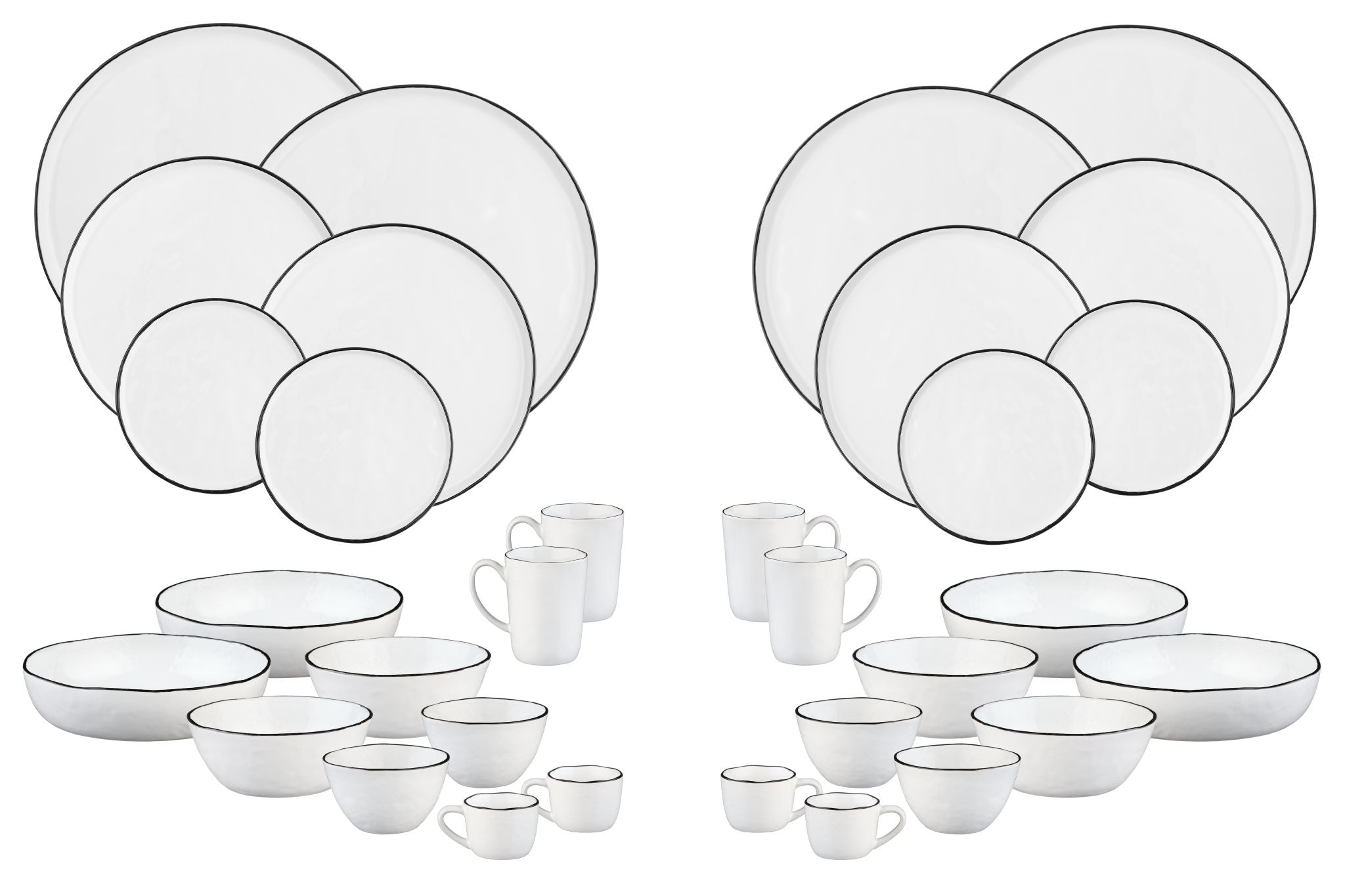 Geschirr-Set PURE - 32 tlg. - Weiss