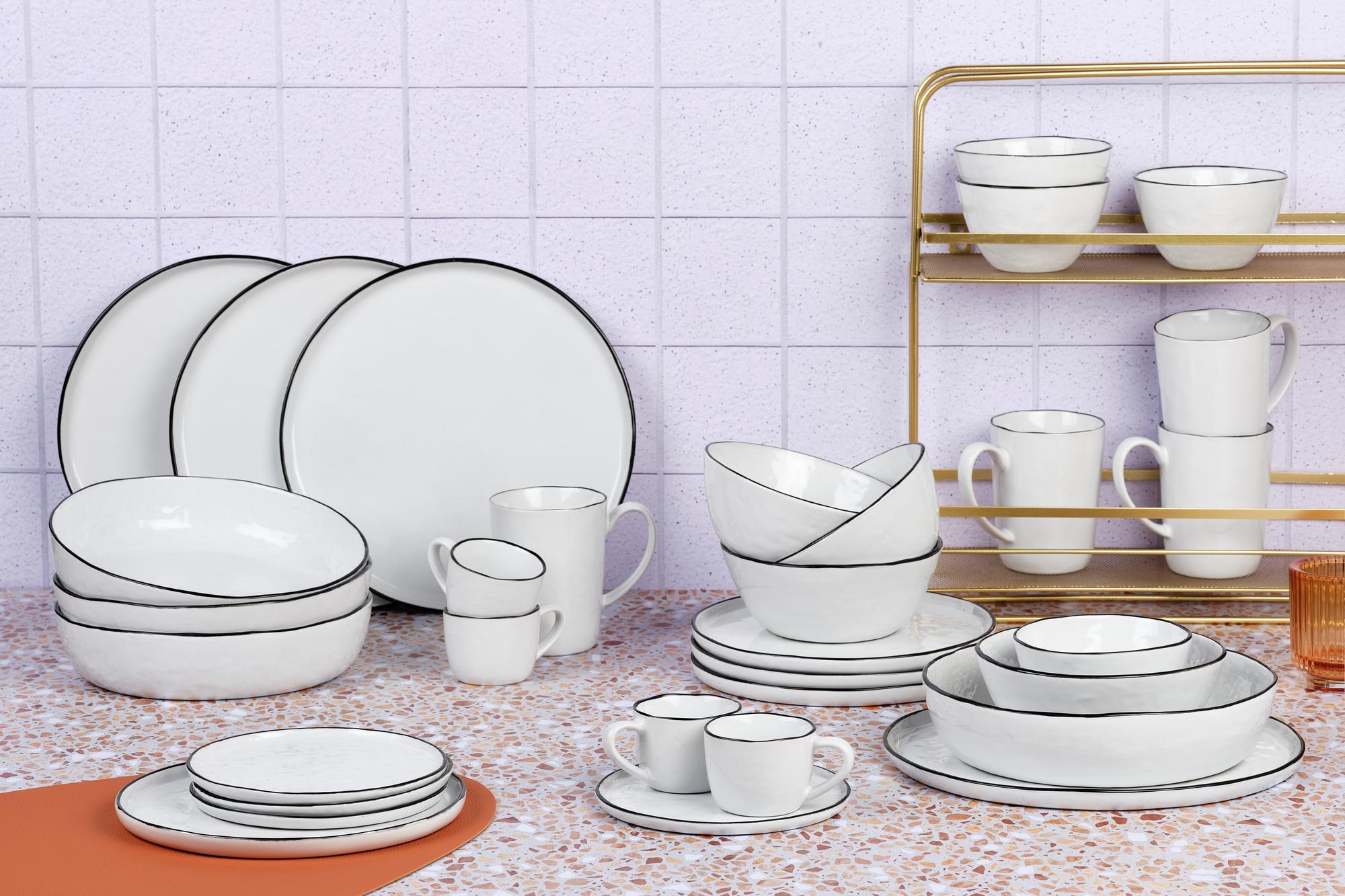 Geschirr-Set PURE - 32 tlg. - Weiss