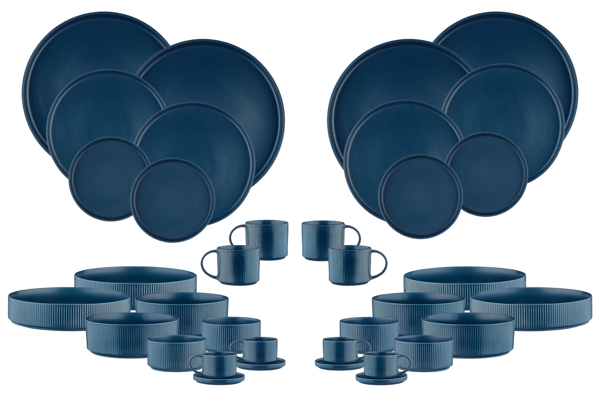 Geschirr-Set SCANDI - 36 tlg. - Navy