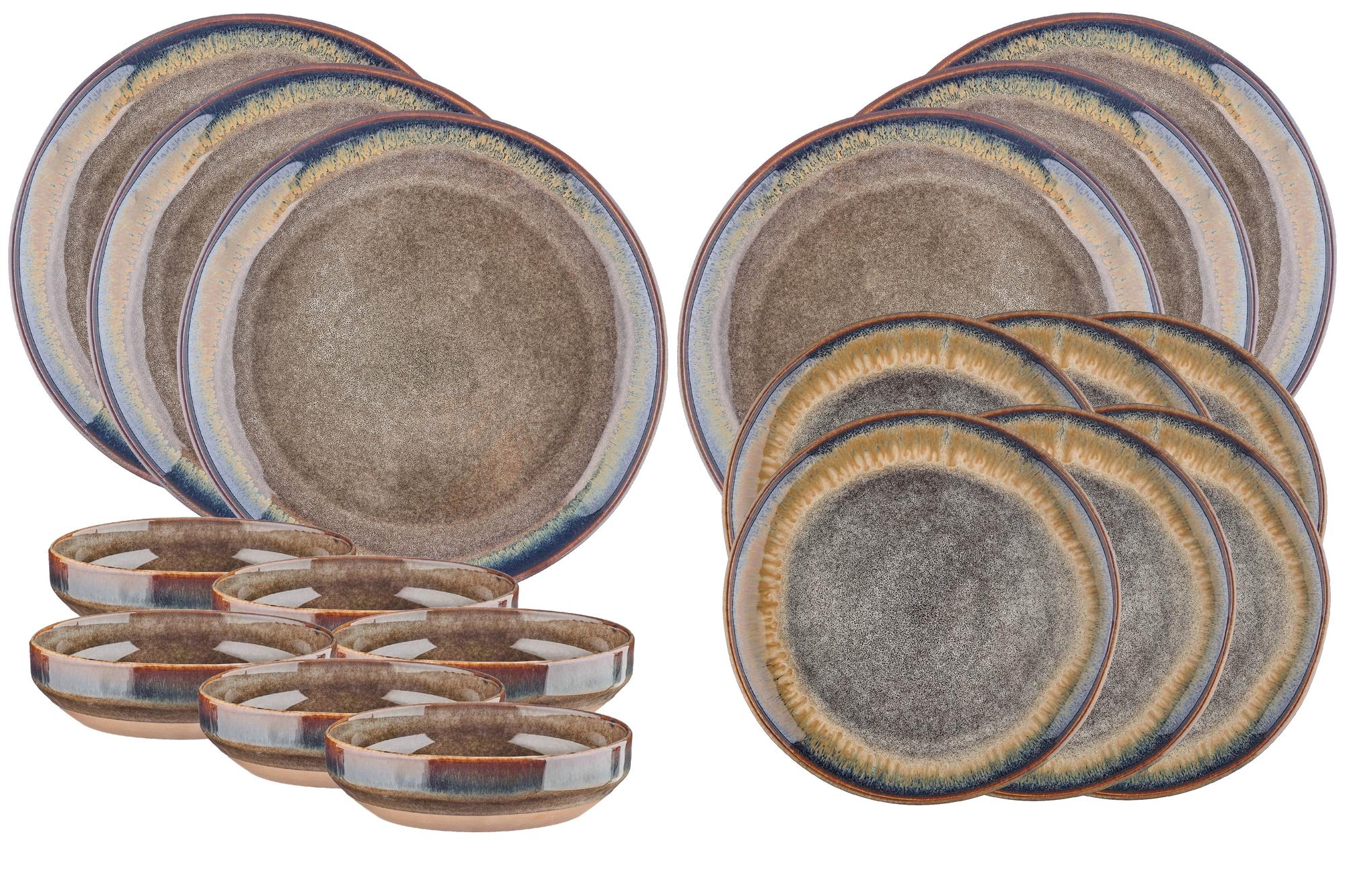 Geschirr-Set GENESIS - 18 tlg. - Basalt