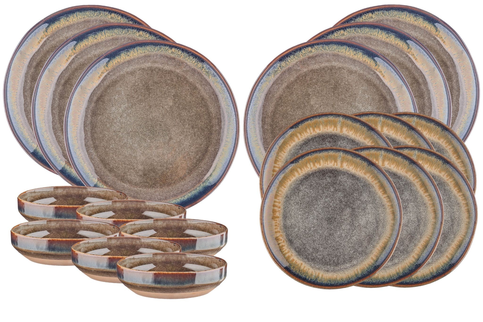 Geschirr-Set GENESIS - 18 tlg. - Basalt