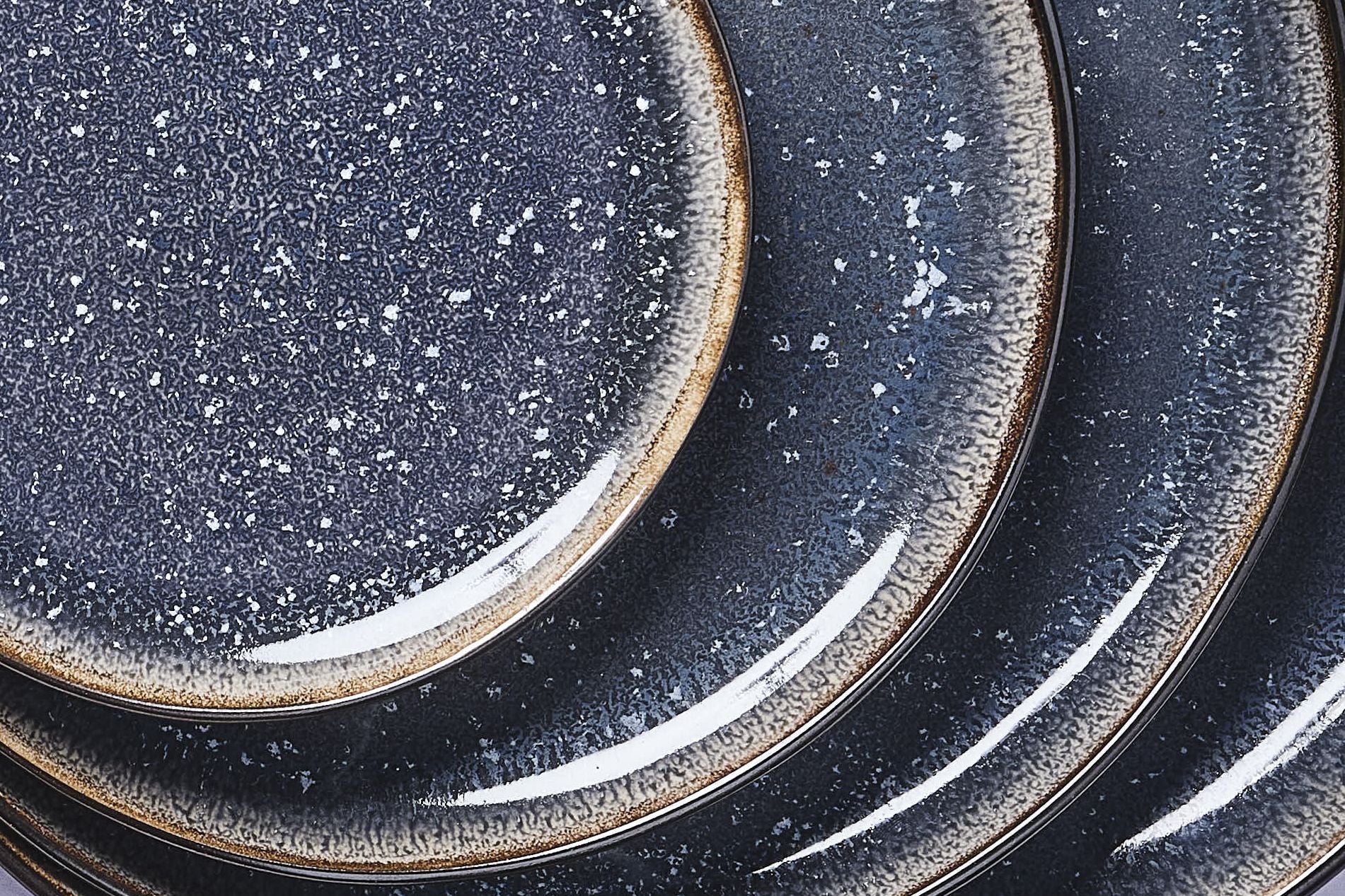 Geschirr-Set IRIS - 18 tlg. - Nachtblau