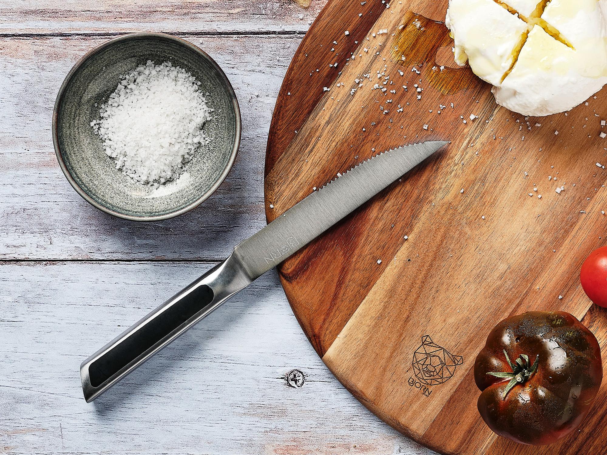 Schneidebrett aus Akazienholz ELIN - Ø31cm - Braun