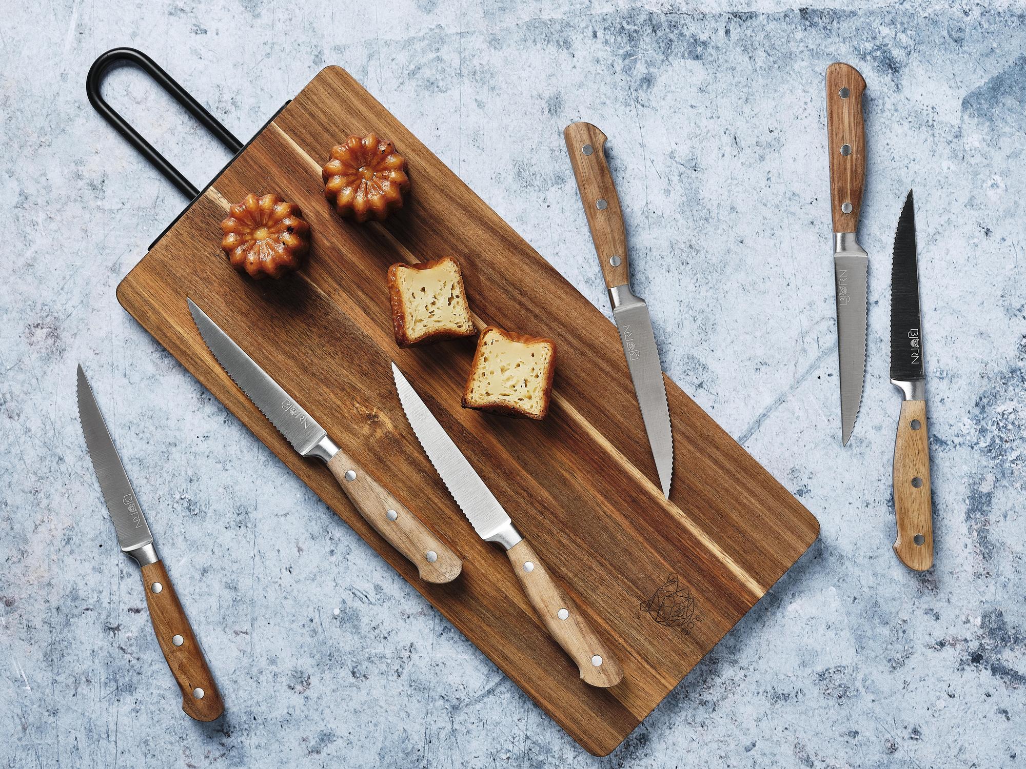 Schneidebrett aus Akazienholz STINE - 39x19cm - Braun