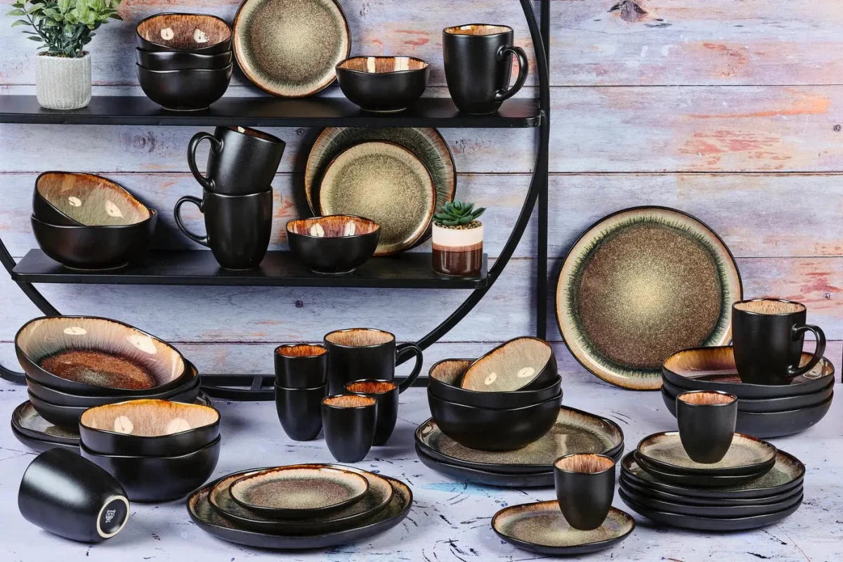 Björn Geschirr - Set IRIS - 48 tlg. - Wildbraun kaufen Bjorn Schweiz Webshop Onlineshop