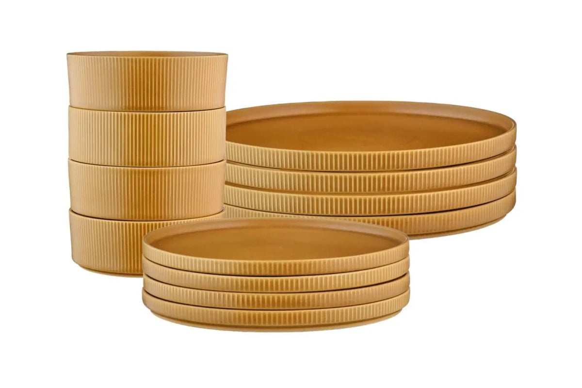 Björn Geschirr - Set SCANDI - 12 tlg. - Ocker kaufen Bjorn Schweiz Webshop Onlineshop