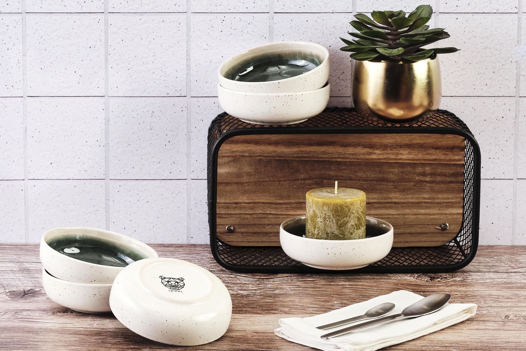 Ciotola OXYGEN Ø13cm - 6 pezzi - Verderame