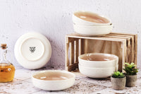 Bowl OXYGEN Ø17,5cm - 6 pieces - Powder pink